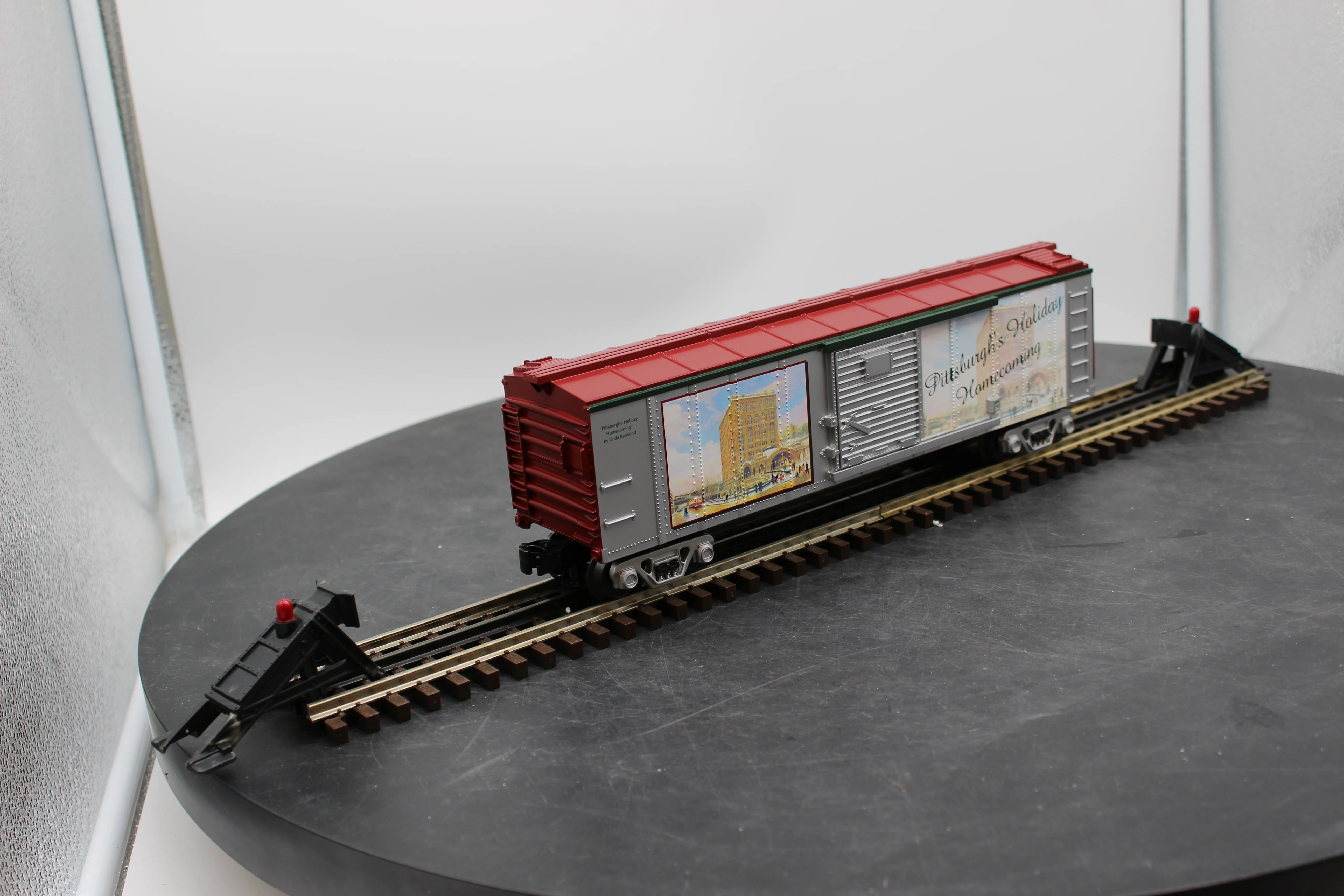 MTH 30-74226 Pittsburgh Christmas Box Car O Scale Like New - Image 7