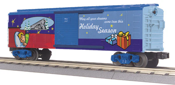 MTH 30-74443 Happy Holidays Car Box Car o scale new