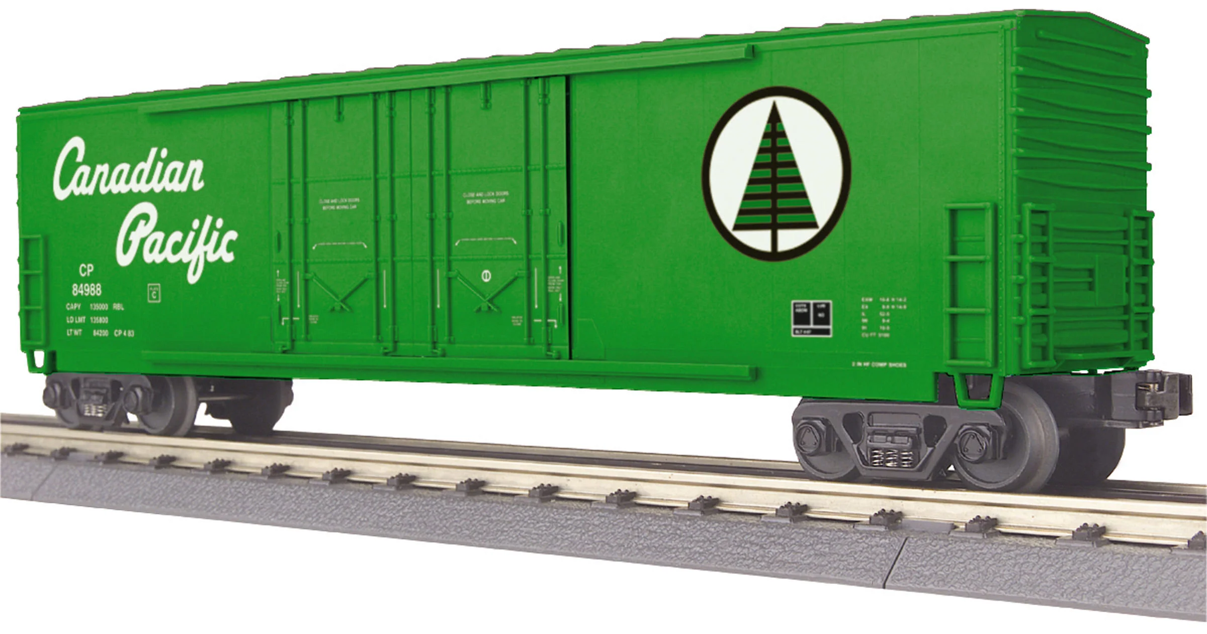 MTH 30-74661 Canadian Pacific CP 50' Double Door Plugged Boxcar - Car No. 84988 o scale new