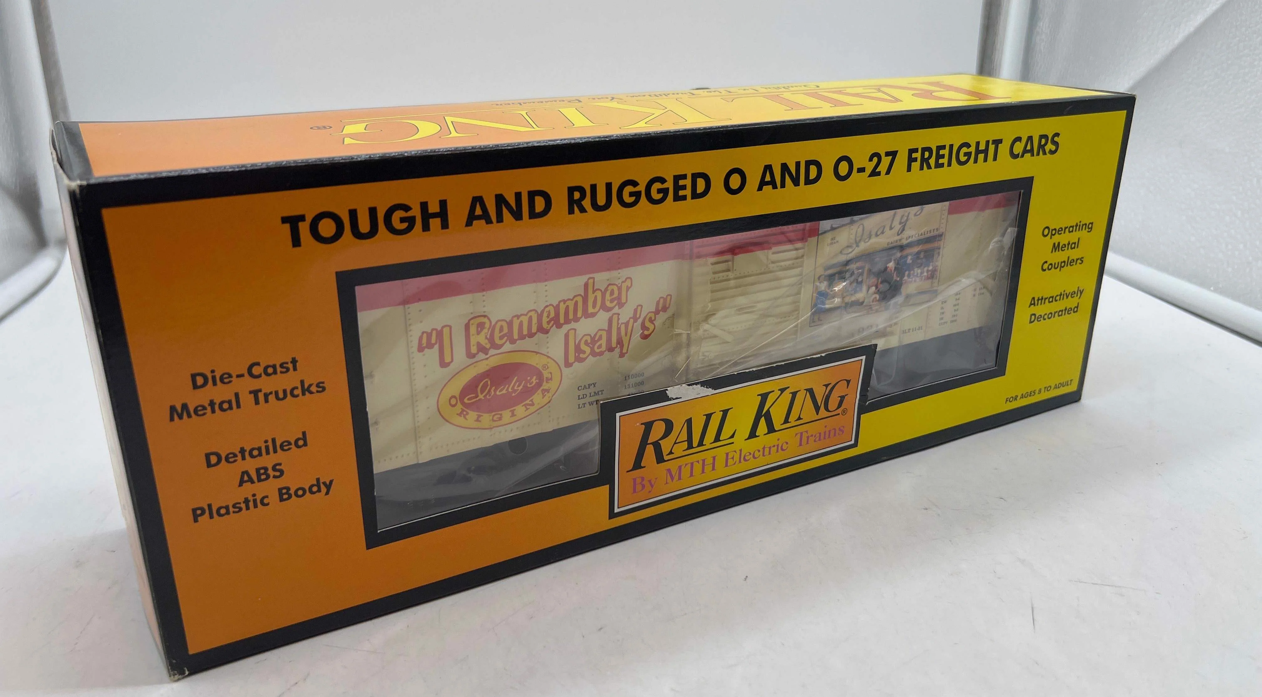 MTH 30-7492 ISALY'S Box Car Pittsburgh PA I remember Isaly's Storefront Boxcar O Scale NEW - Image 2