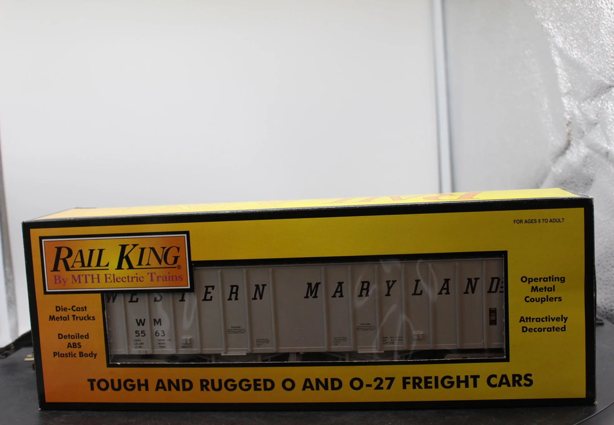 MTH 30-75107 Electric Trains Rail King Western Maryland Airslide Hopper Car O SCALE Like New - Image 3