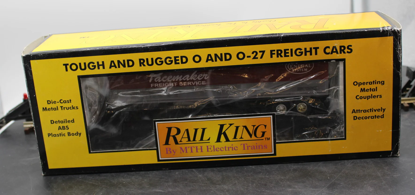 MTH 30-7608 New York Central NYC Pacemaker Semi-Scale Flat Car w/Trailer O Scale Like New - Image 2