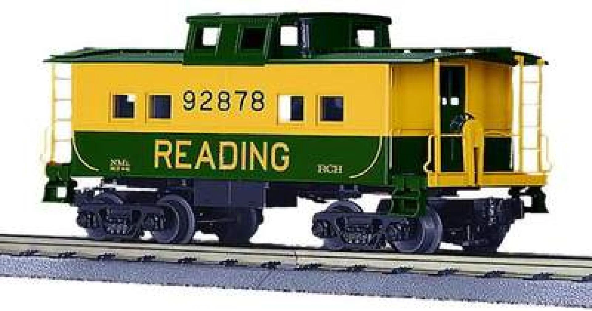 MTH 30-7733 READING Steel Caboose Railking #92890 O Scale Like New