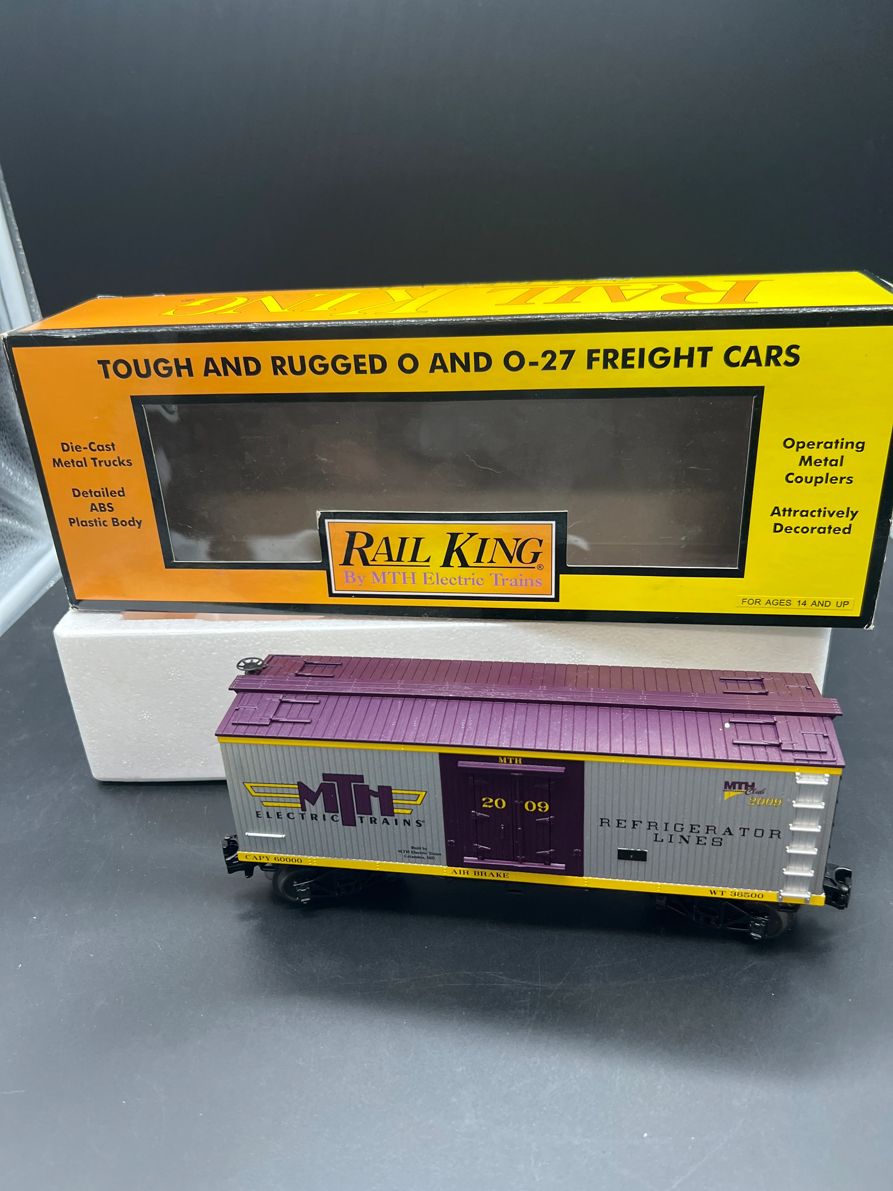 MTH 30-78093 MTHRRC 2009 19th Century Reefer Car O Scale Like New - Image 2