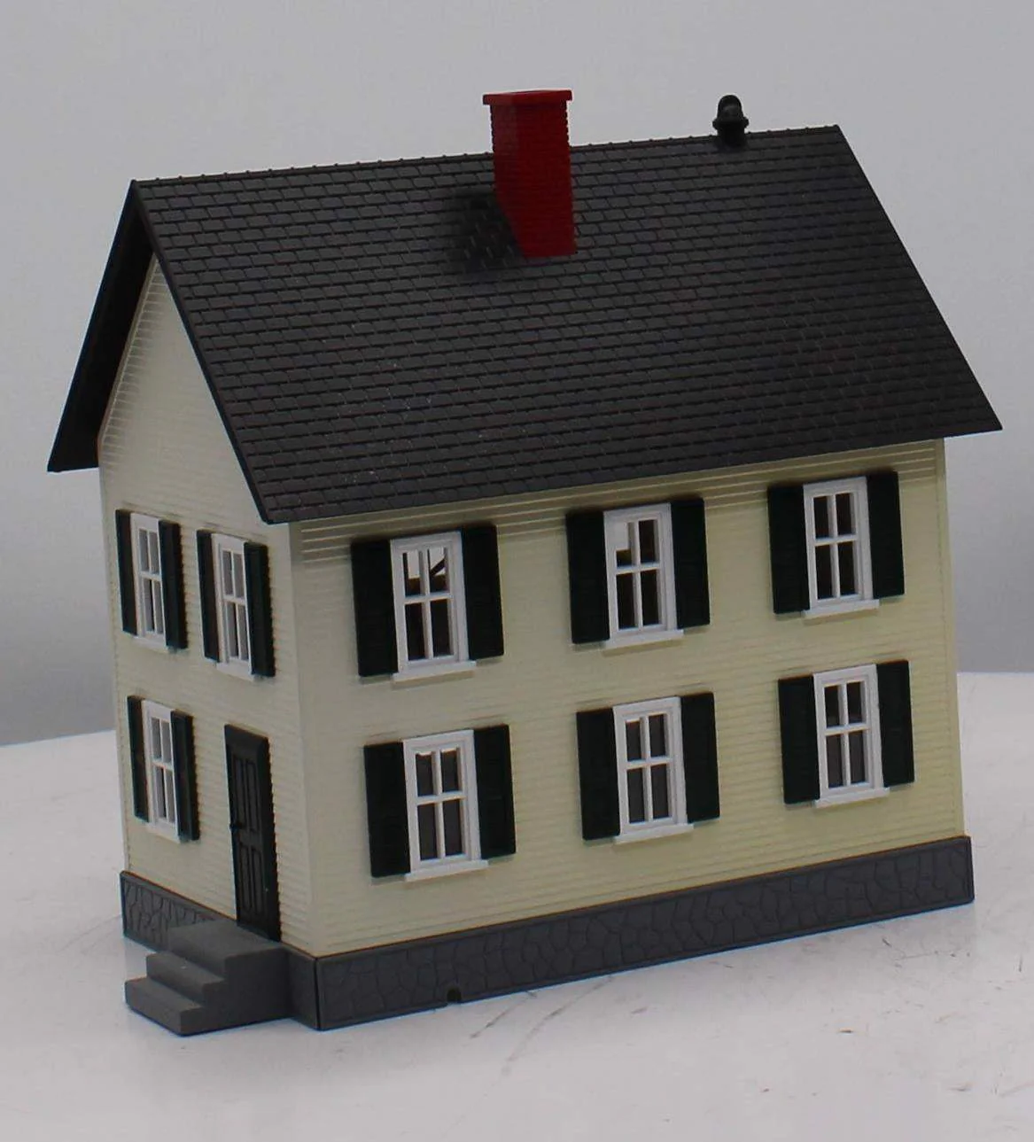 MTH 30-9023 Row House RailKing Yellow #1 O Scale Like New - Image 5