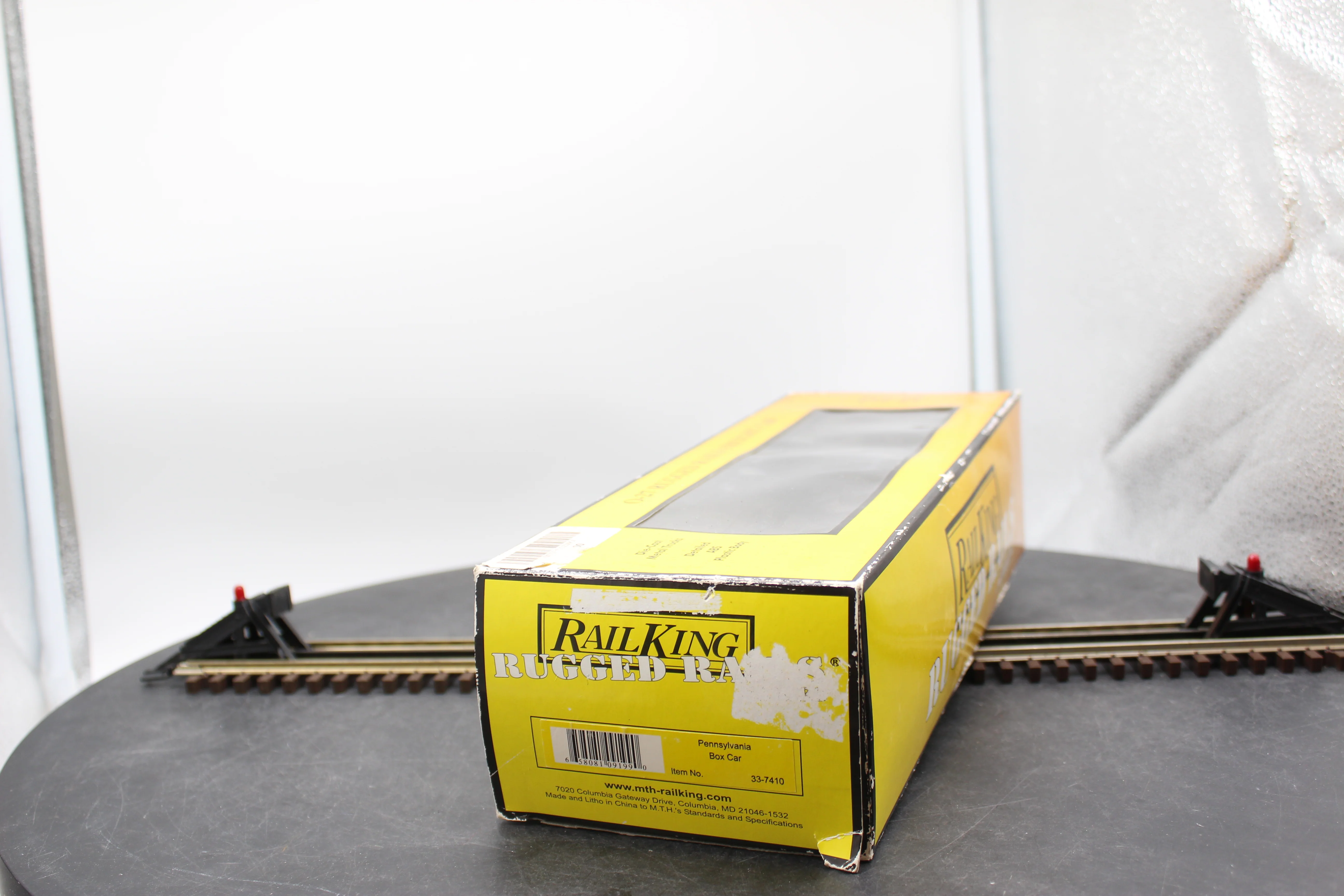 MTH 33-7410 Pennsylvania boxcar O SCALE Used Excellent Damaged Box - Image 9