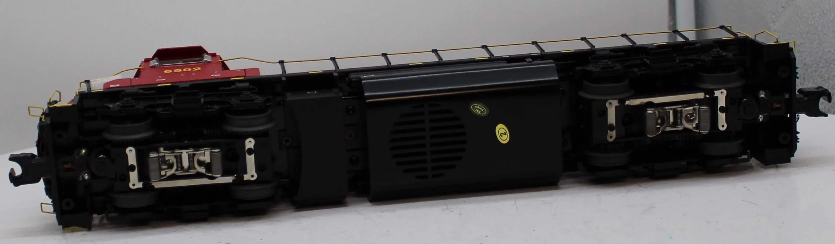 MTH Premier 20-20004-1 U.S. Army 3GS21B Genset Diesel Engine With Proto-Sound 2.0 Hi-Rail Wheels O SCALE Like New Damaged Box - Image 4