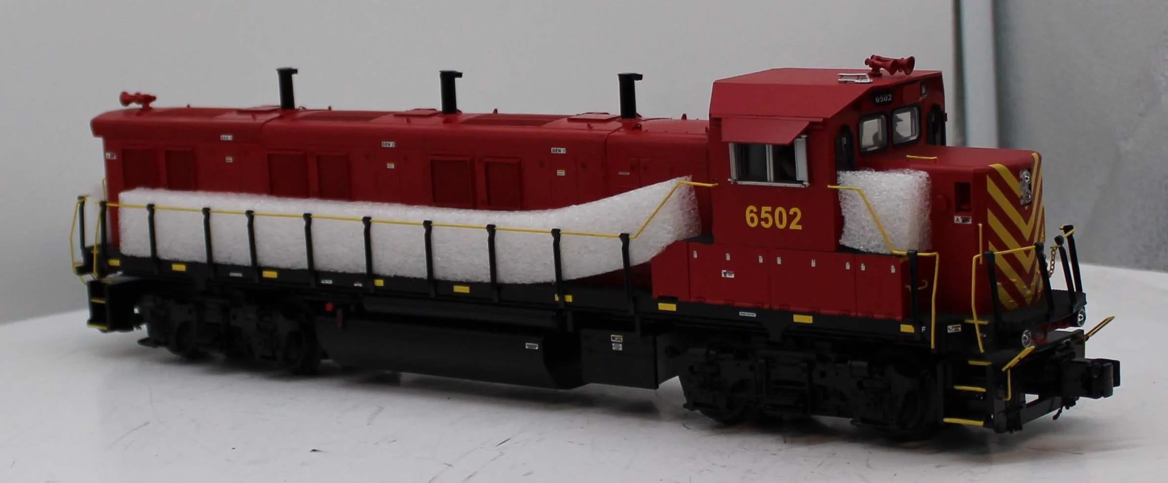 MTH Premier 20-20004-1 U.S. Army 3GS21B Genset Diesel Engine With Proto-Sound 2.0 Hi-Rail Wheels O SCALE Like New Damaged Box - Image 7