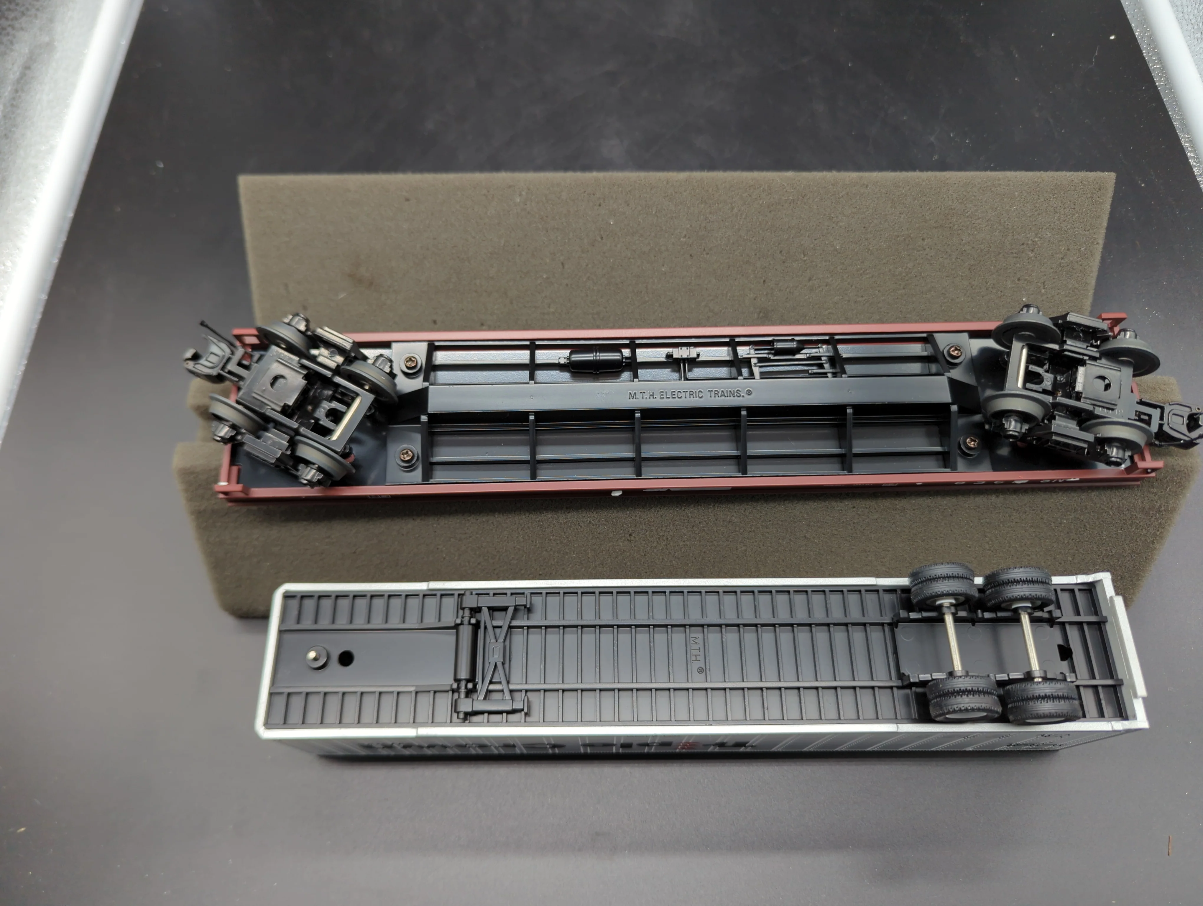 MTH Premier 20-20154C Norfolk Southern Flat Car w/48' Trailer NS 11258 O SCALE Like New - Image 4