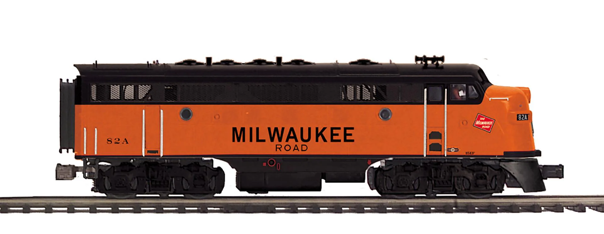 MTH Premier 20-21825-1 Milwaukee Road F-7 A Unit Diesel Engine with Proto-Sound 3.0 Hi-Rail Wheels 42.9 Track Miles O SCALE Like New