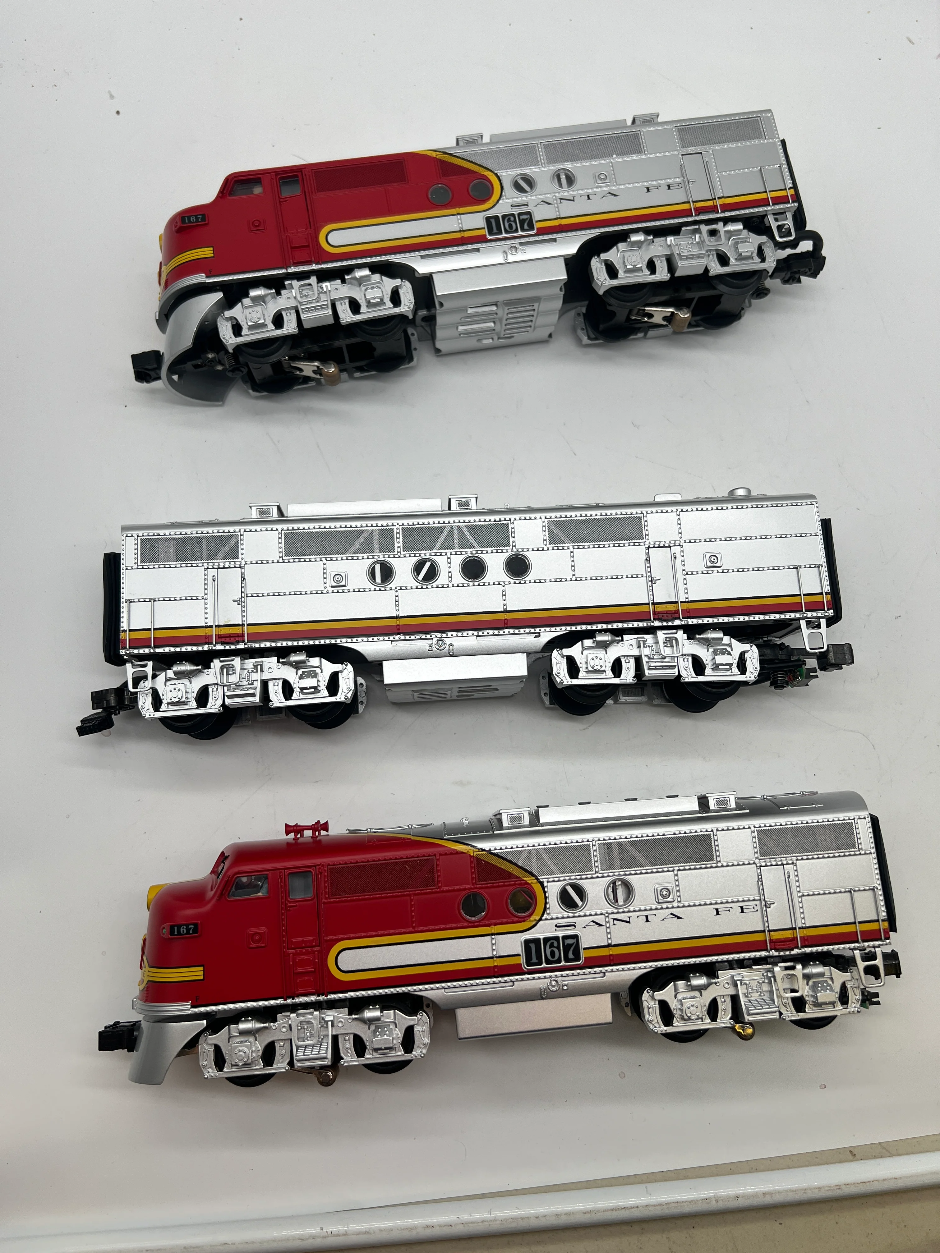 MTH Premier 20-2273-1 Santa Fe FT ABA Diesel Set - ATSF Cab s 167 - With Proto-Sound 2.0 & BCR  O SCALE Used Excellent - Image 2