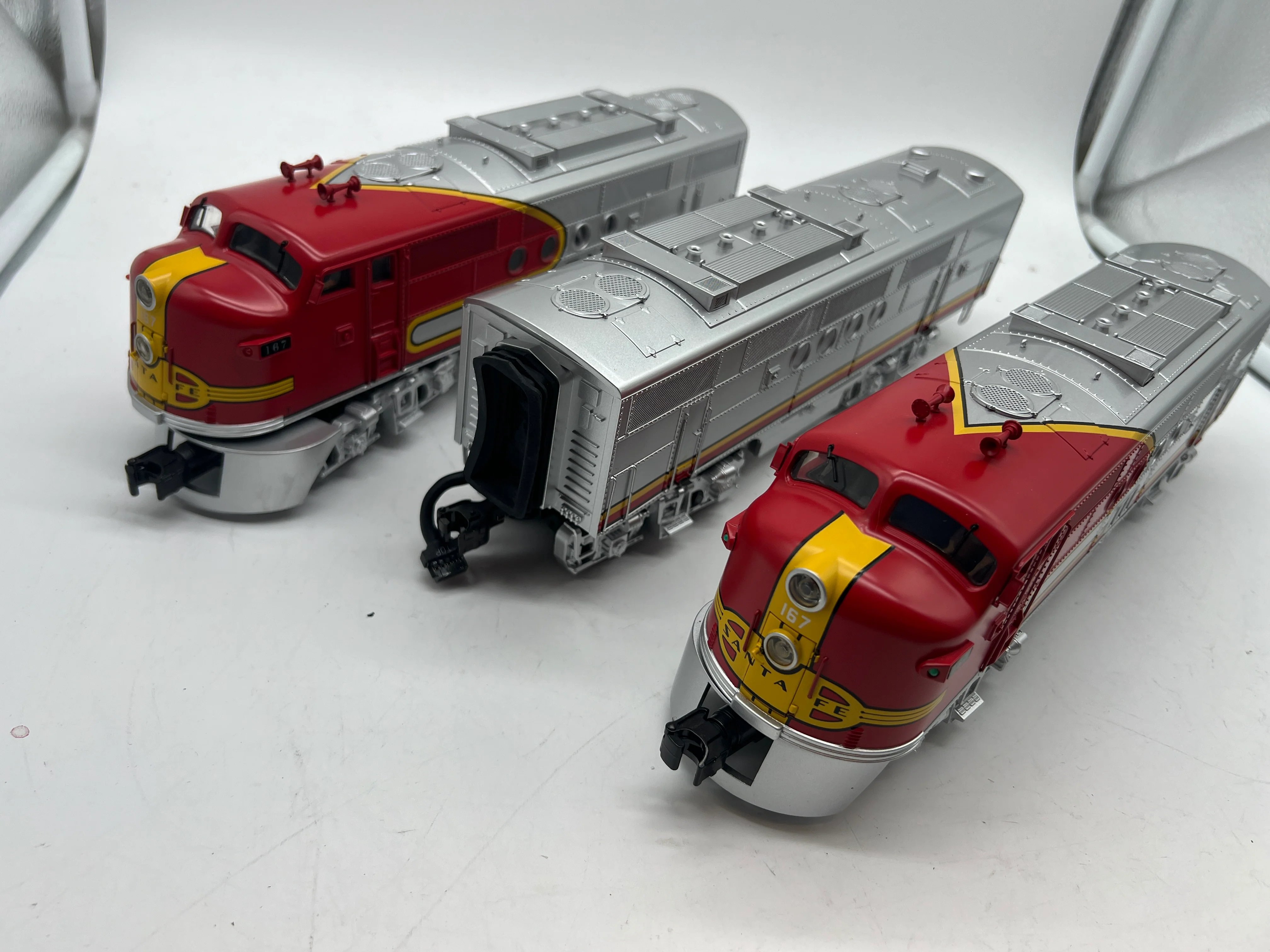 MTH Premier 20-2273-1 Santa Fe FT ABA Diesel Set - ATSF Cab s 167 - With Proto-Sound 2.0 & BCR  O SCALE Used Excellent - Image 3