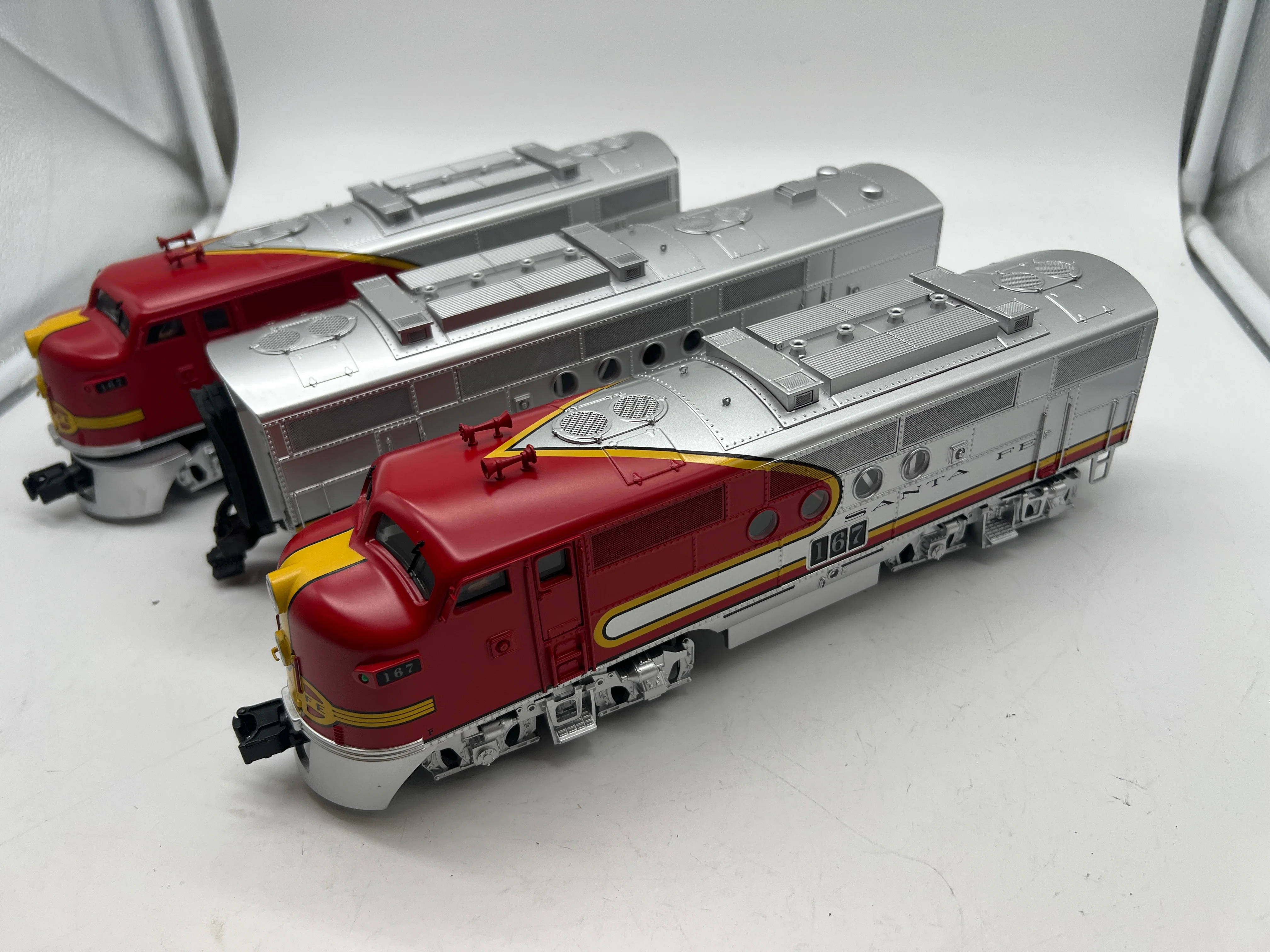 MTH Premier 20-2273-1 Santa Fe FT ABA Diesel Set - ATSF Cab s 167 - With Proto-Sound 2.0 & BCR  O SCALE Used Excellent - Image 6