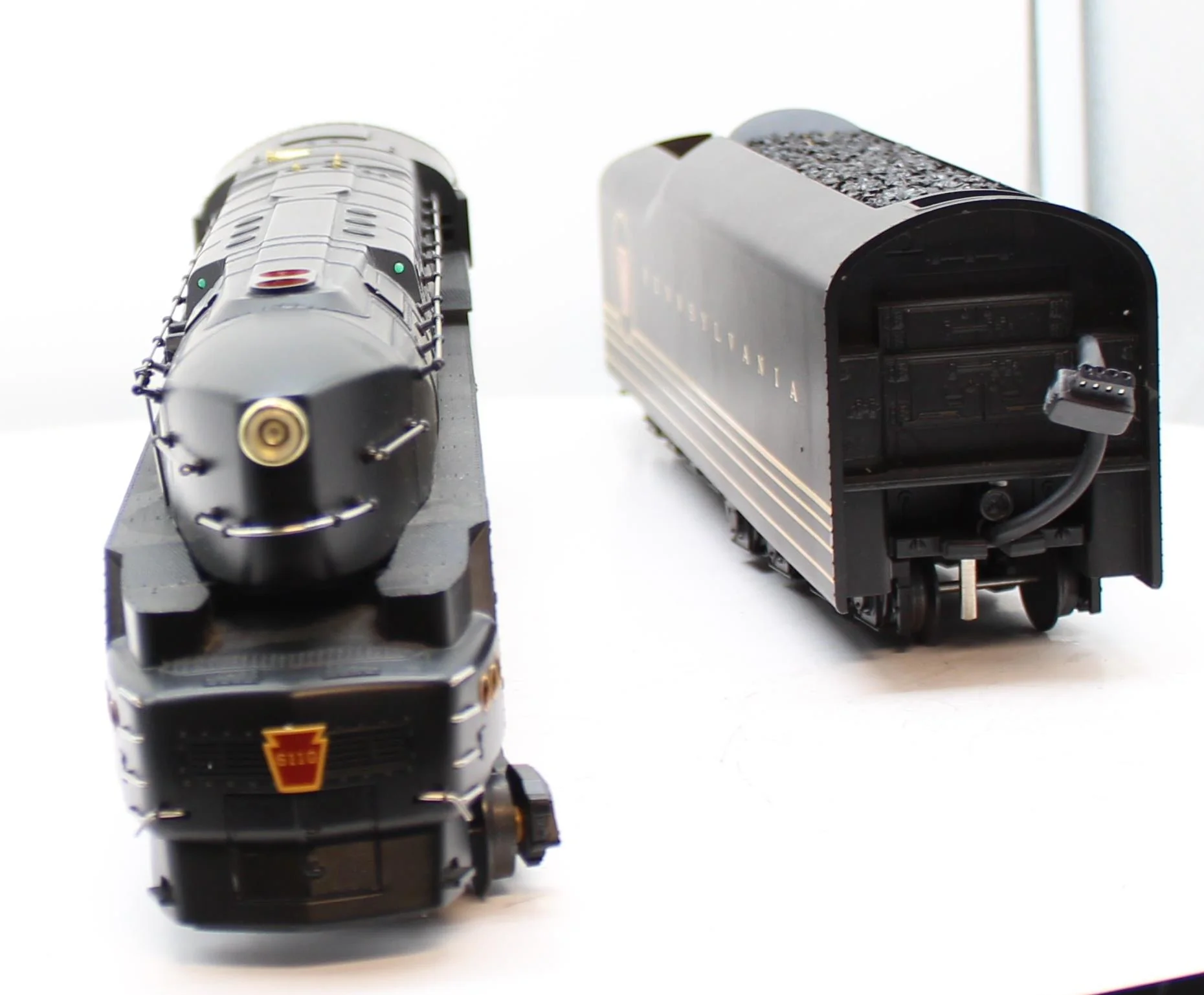 MTH  PREMIER  20-3043-1 PENNSYLVANIA RAILROAD PRR 4-4-4-4 T-1 Duplex Steam Locomotive & Tender #6110 O Scale Used Excellent - Image 5