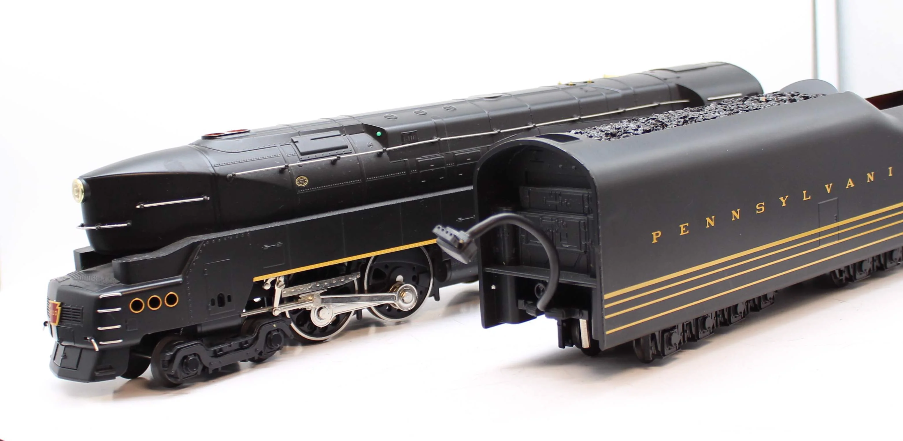 MTH  PREMIER  20-3043-1 PENNSYLVANIA RAILROAD PRR 4-4-4-4 T-1 Duplex Steam Locomotive & Tender #6110 O Scale Used Excellent - Image 7