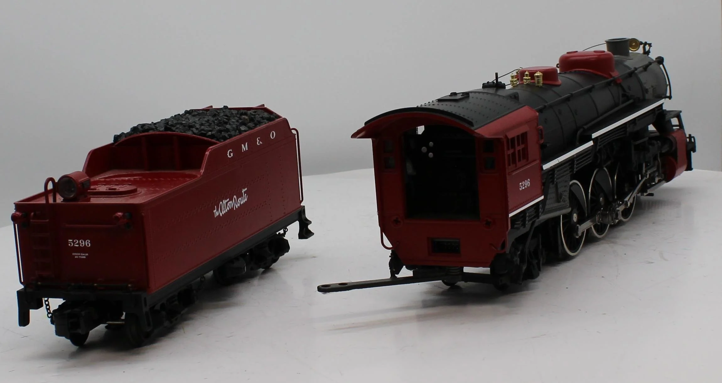 MTH Premier 20-3087-1 Gulf Mobile & Ohio 4-6-2 USRA Heavy Pacific Steam Engine w/Proto-Sound 2.0 O SCALE Like New limited - Image 6
