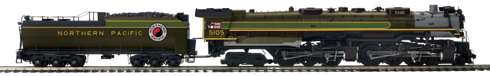 MTH Premier 20-3946-1 Northern Pacific NP 4-6-6-4 Z-6 Challenger Steam Engine w/Proto-Sound 3.0 O SCALE NEW