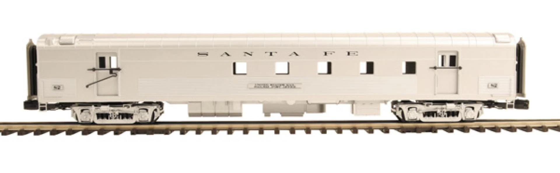 MTH Premier 20-68128 Santa Fe 70' Streamlined RPO Passenger Car (Ribbed Sided) O Scale NEW