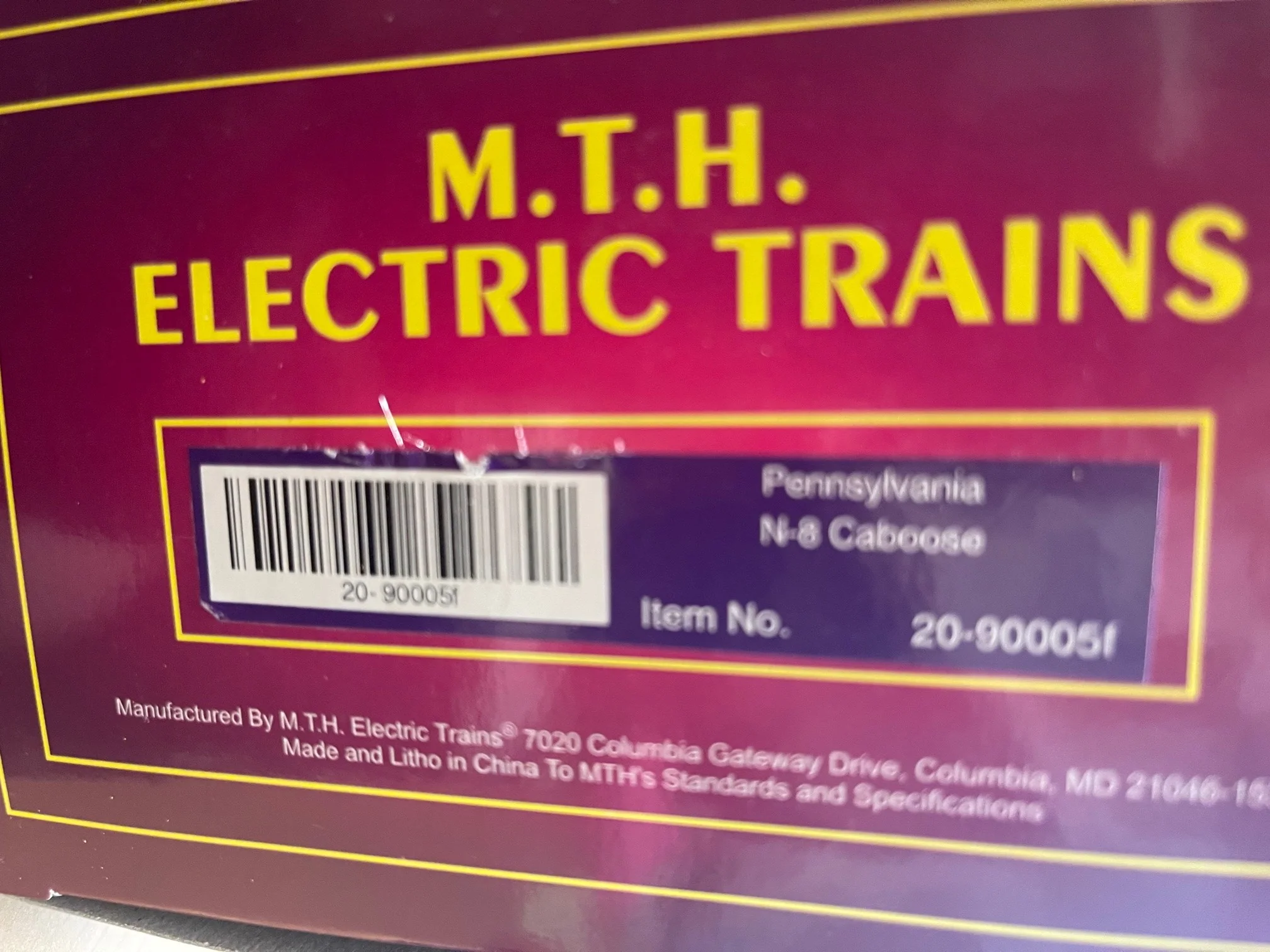 MTH Premier 20-90005F Pennsylvania Railroad PRR N-8 Caboose o scale new - Image 3