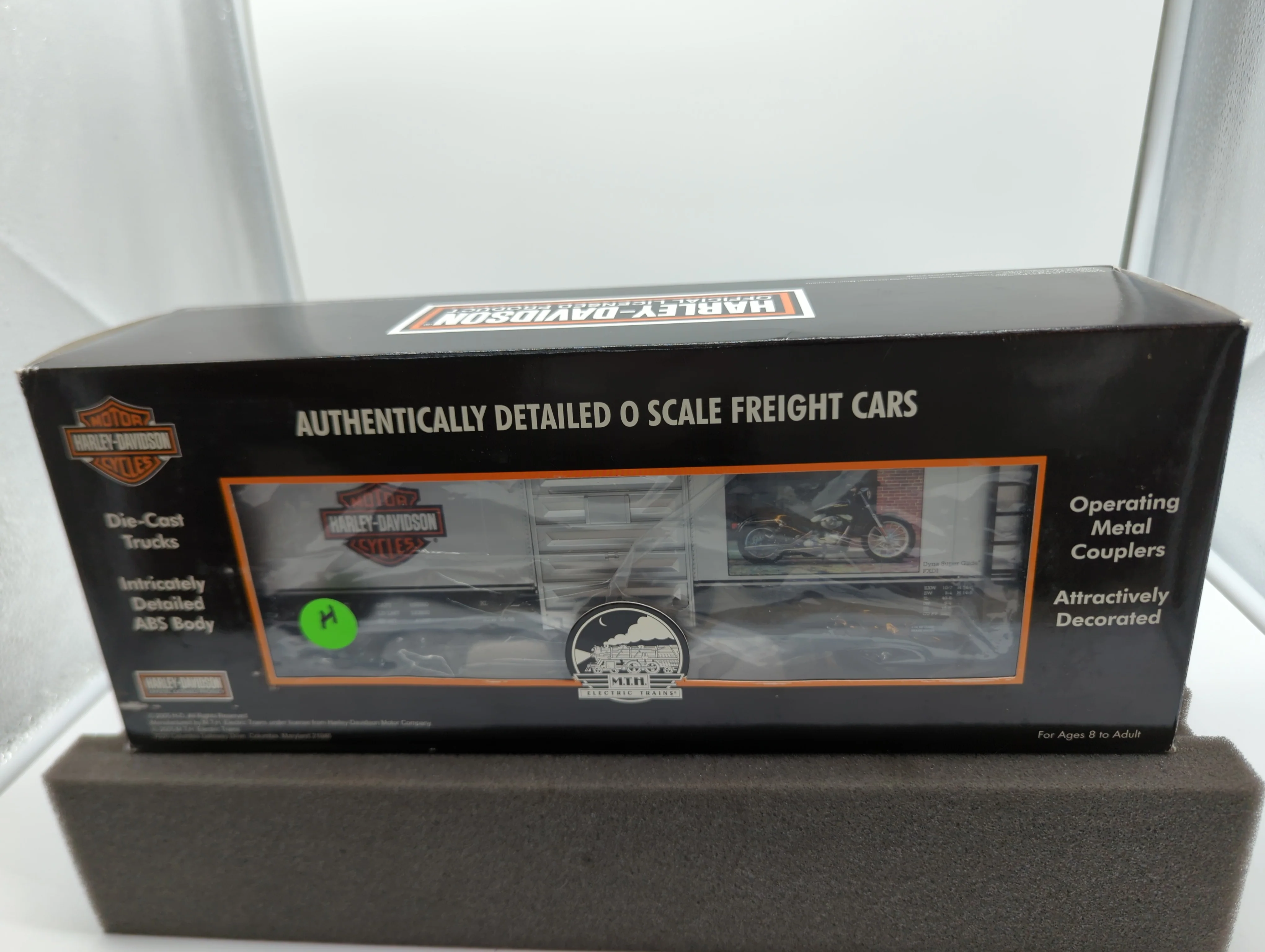 MTH Premier 20-90228B Harley-DavidsonDyna Super Guide 40' Box Car 2005 . O SCALE NEW - Image 6