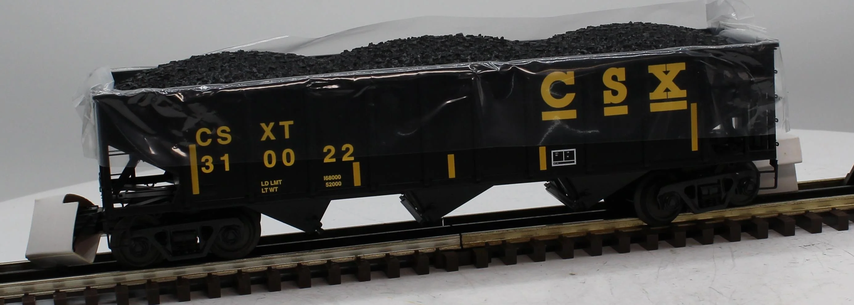 MTH Premier 20-90654D CSX 70-ton 3-Bay Hopper Car #310022 O SCALE Like New limited - Image 6