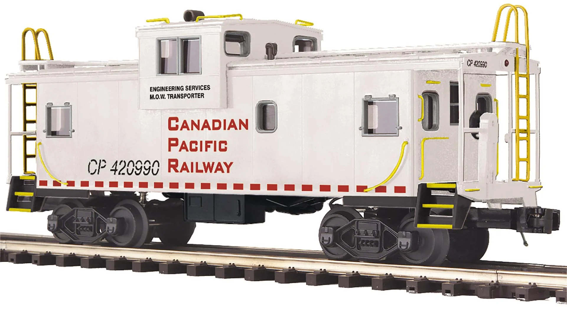 MTH Premier 20-91675 Canadian Pacific CP Railway Extended Vision Caboose O Scale Like New Ripped box