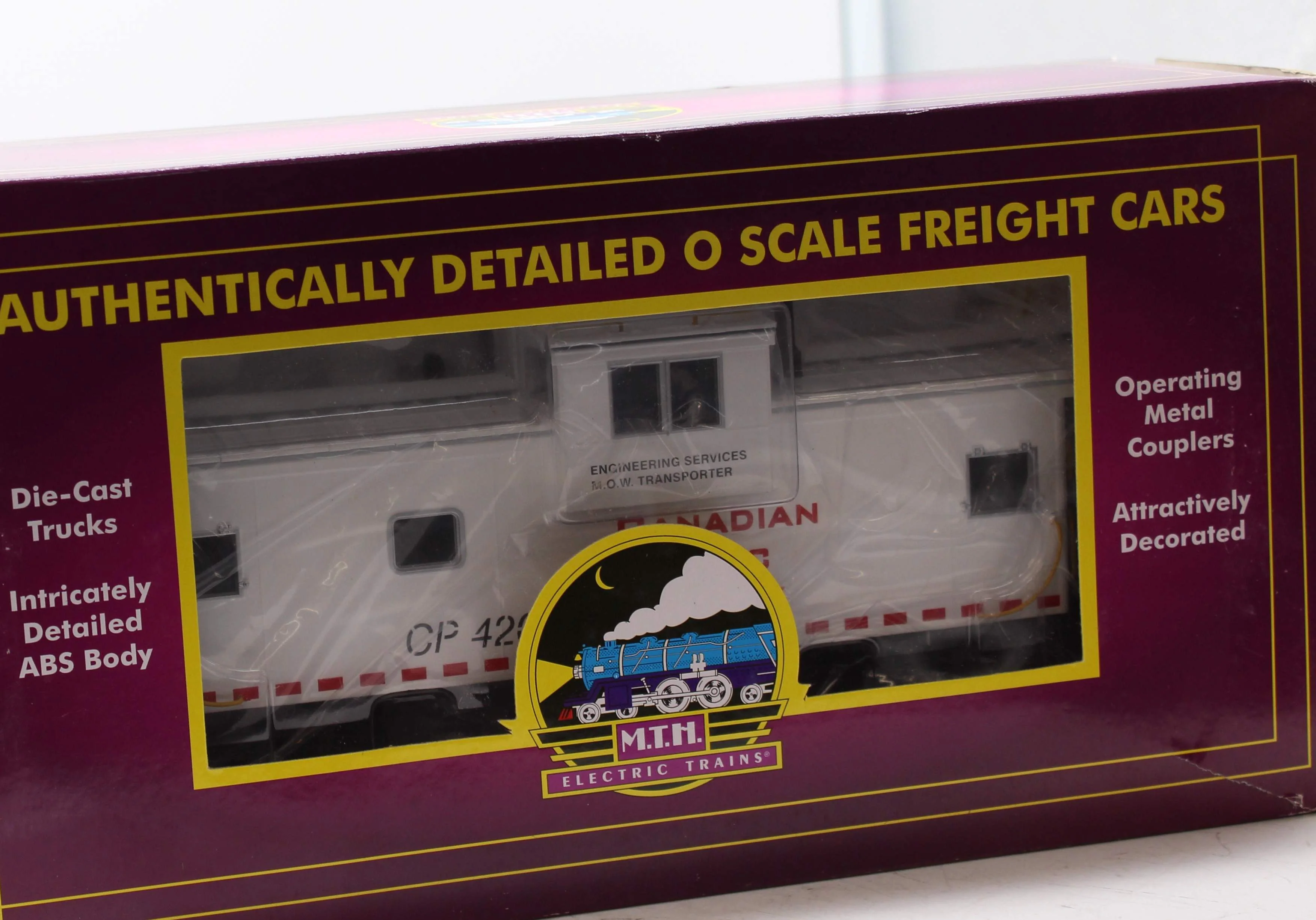 MTH Premier 20-91675 Canadian Pacific CP Railway Extended Vision Caboose O Scale Like New Ripped box - Image 3