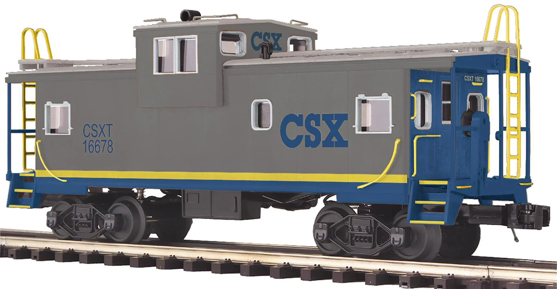 MTH Premier 20-91834 CSX Extended Vision Caboose #16675 limited O SCALE NEW