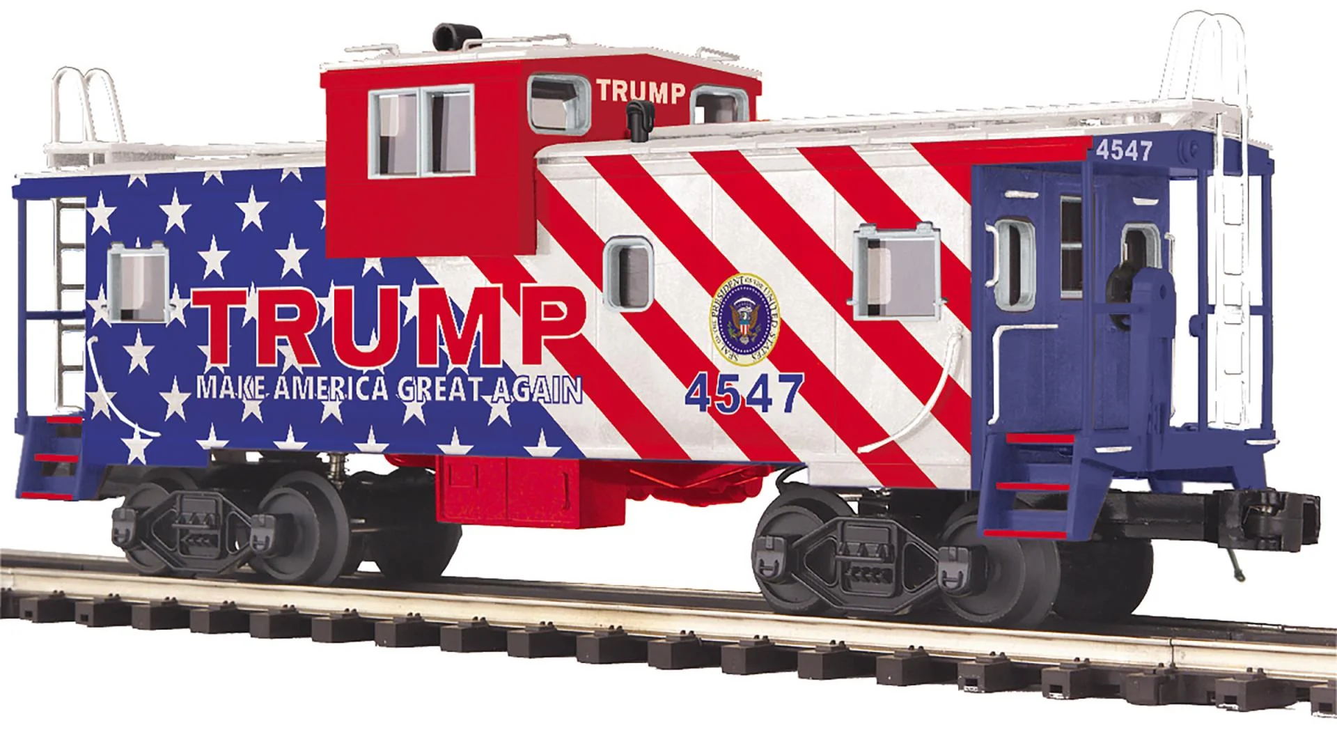 MTH Premier 20-91837 Donald J. Trump Extended Vision Caboose O Scale LIMITED IN STOCK NEW