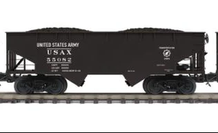 MTH Premier 20-92259F U.S. Army 2-Bay Flat End Offset Hopper Car #55082 O Scale NEW