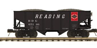 MTH Premier 20-92406B Reading 2-Bay Fish Belly Hopper Car #65146 limited O SCALE NEW