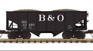 MTH Premier 20-92410F Baltimore & Ohio B&O 2-Bay Fish Belly Hopper Car #23486 limited O SCALE NEW