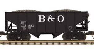 MTH Premier 20-92411E Baltimore & Ohio B&O 2-Bay Fish Belly Hopper Car #23497 limited O SCALE NEW