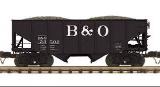 MTH Premier 20-92411F Baltimore & Ohio B&O 2-Bay Fish Belly Hopper Car #23502 limited O SCALE NEW