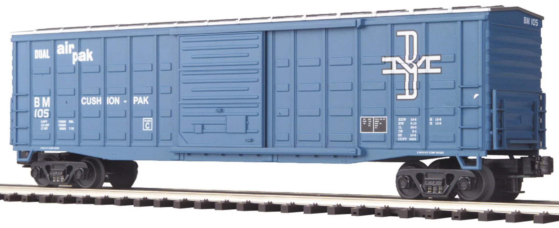 MTH Premier 20-93028 Boston & Maine 50 Waffle Side Box Car O SCALE NEW