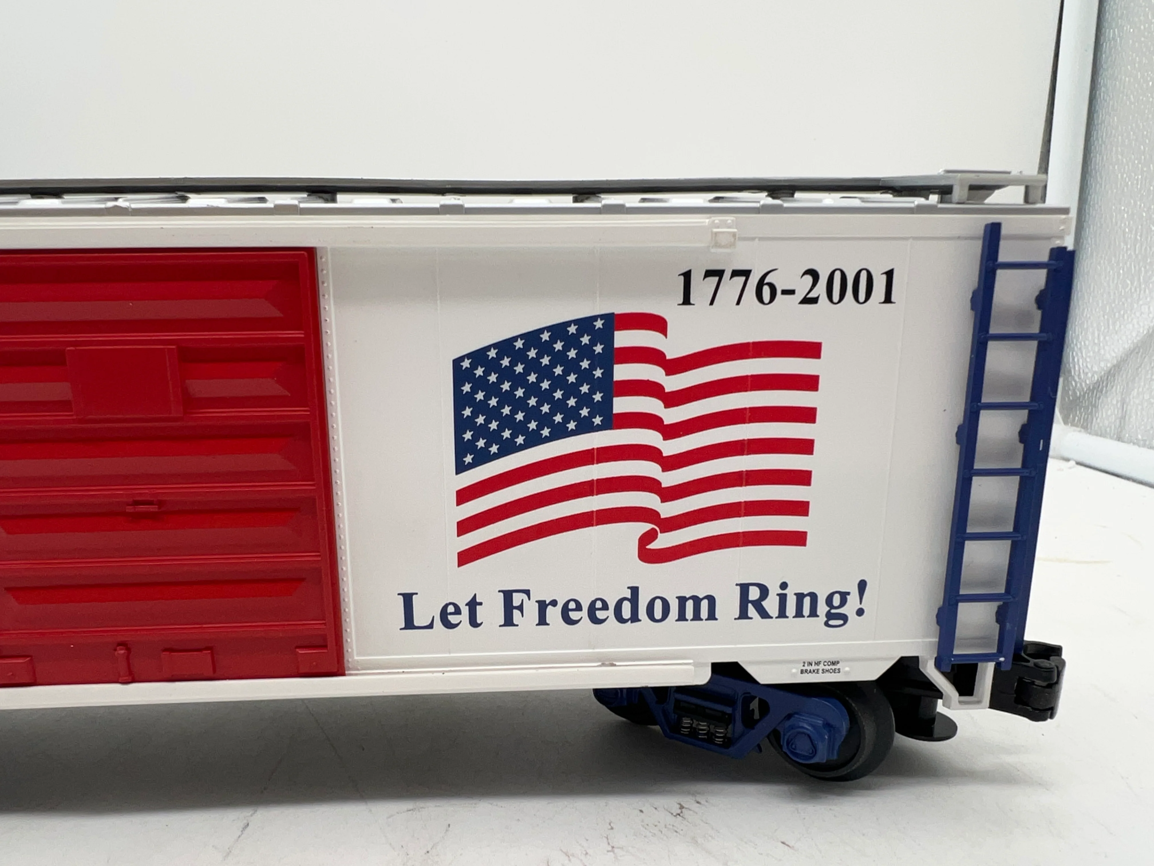 MTH Premier 20-93092 American Freedom Box Car #91101. SEPT 11 2001 9/11 COMMEMORATIVE O SCALE NEW - Image 4