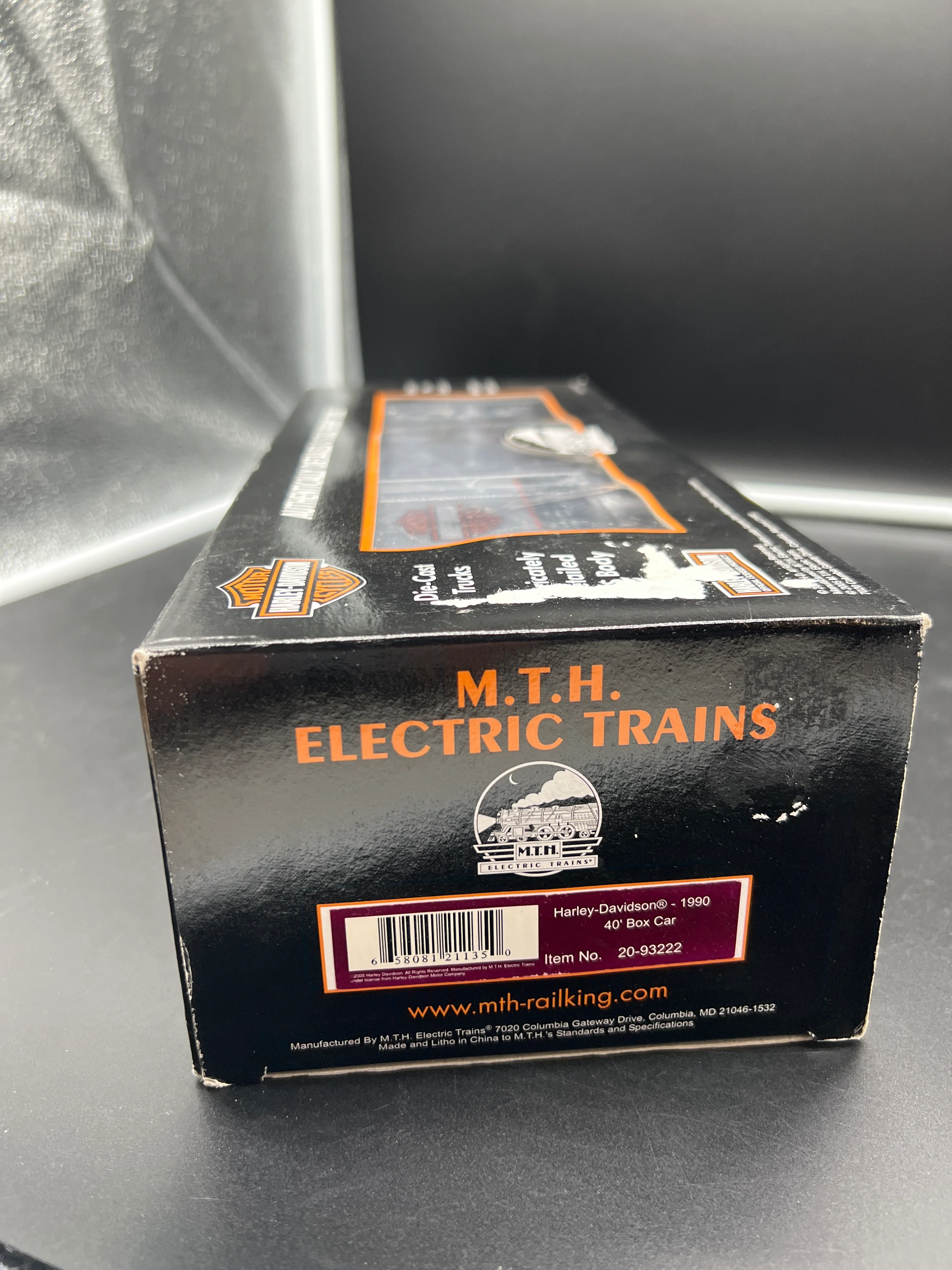 MTH Premier 20-93222 Harley-Davidson Box Car #1990. O SCALE NEW - Image 3