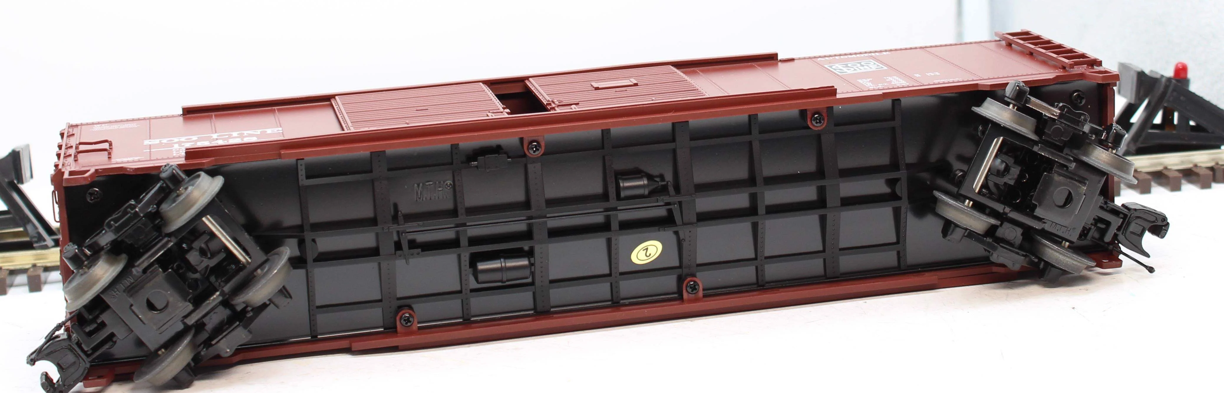 MTH Premier 20-93783 SOO Line Double Door 50' Box Car 175428 O SCALE Like New - Image 4