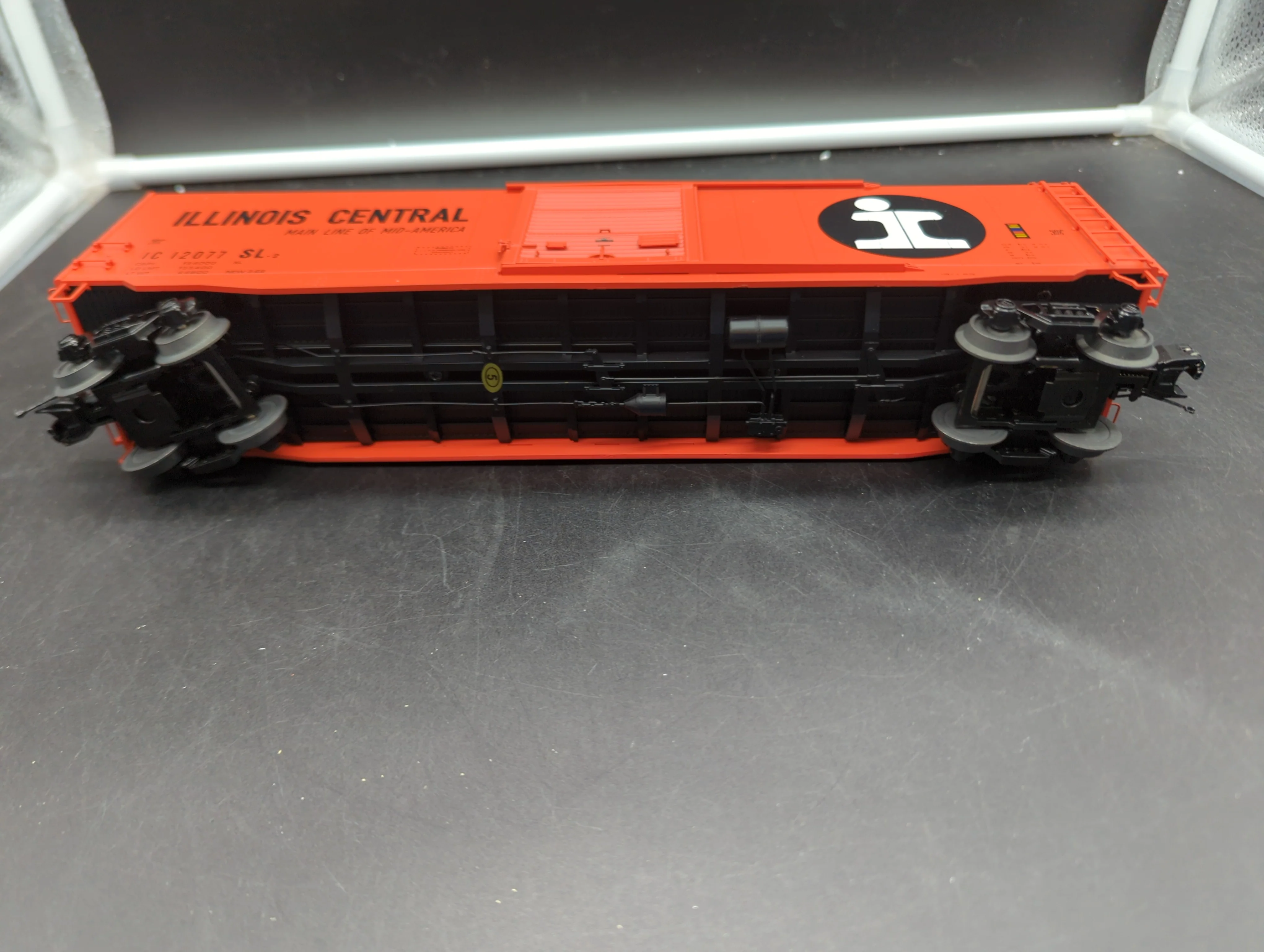 MTH Premier 20-93920 Illinois Central 50' Ps-1 Box Car w/Youngstown Door #12077. O SCALE Like New - Image 5