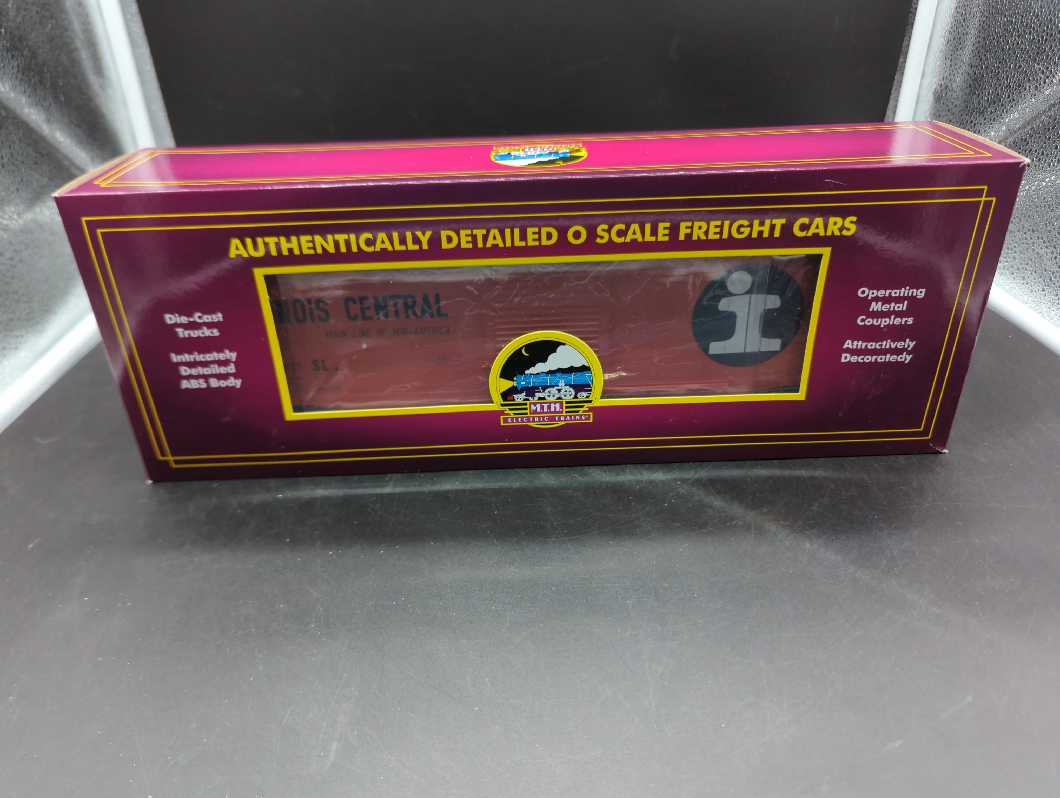 MTH Premier 20-93920 Illinois Central 50' Ps-1 Box Car w/Youngstown Door #12077. O SCALE Like New - Image 7