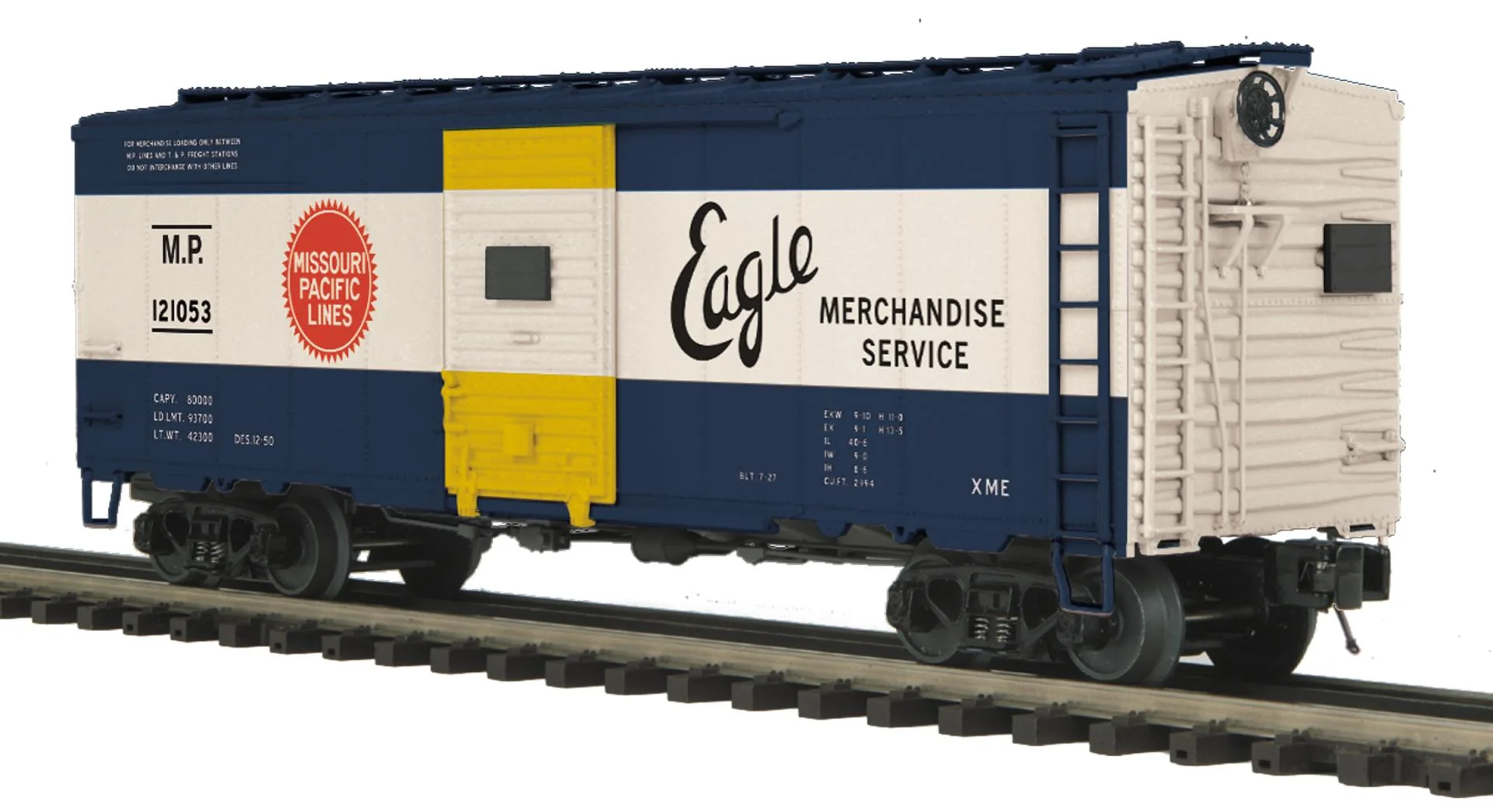 MTH Premier 20-93934 Missouri Pacific MP 40 AAR Box Car Road: 121053 O SCALE NEW