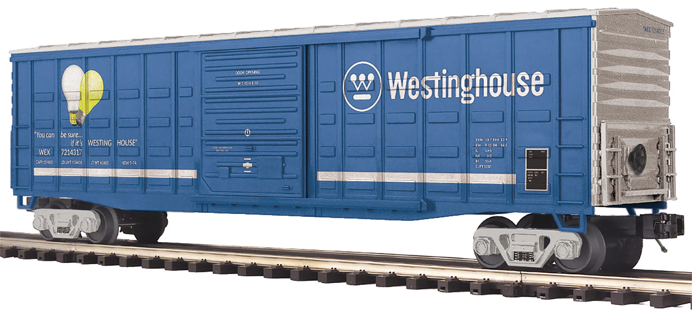 MTH Premier 20-93996 Westinghouse 50 Waffle Box Car No. 7214317. O SCALE NEW