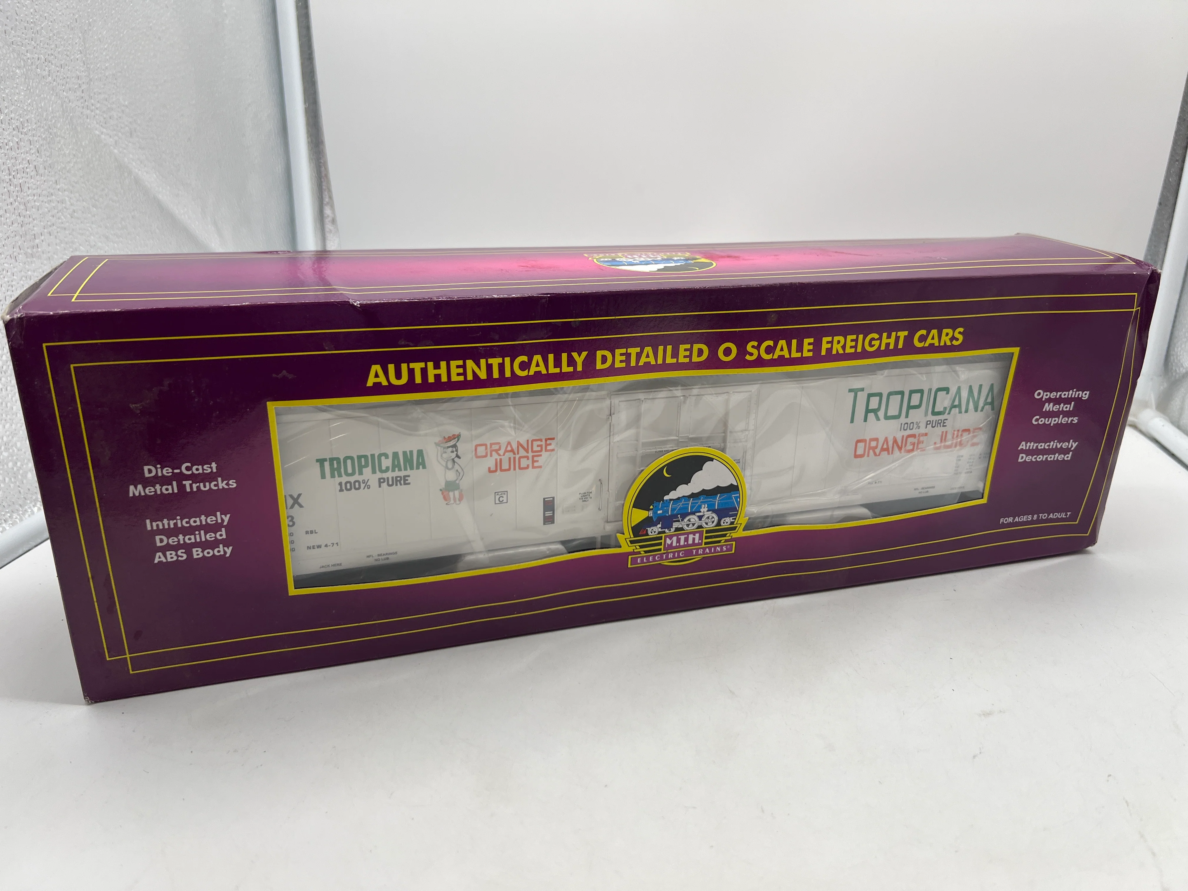 MTH Premier 20-94019 Tropicana 60' Reefer Car 573 O Scale NEW - Image 2