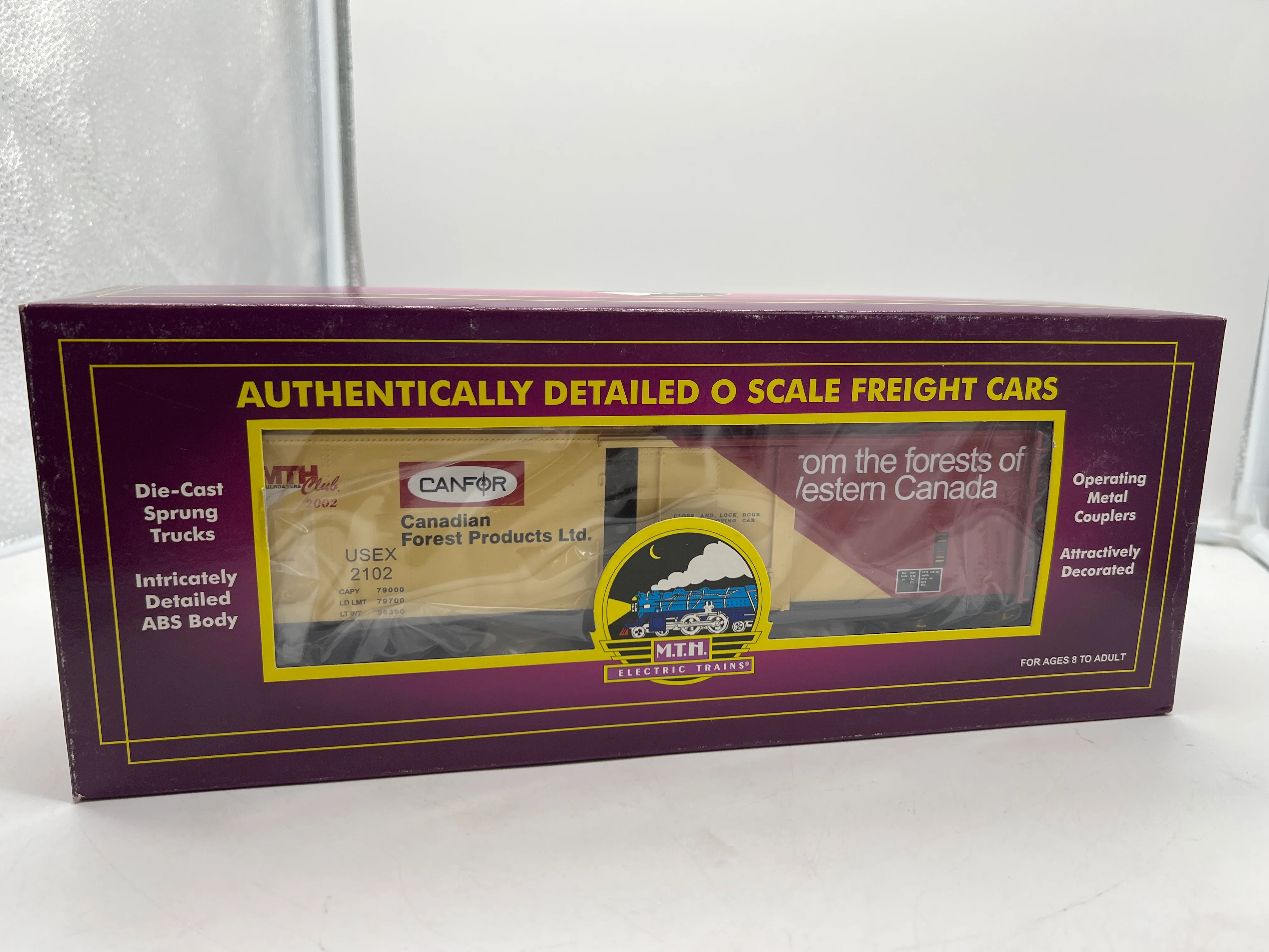 MTH Premier 20-94028 Canfor Canadian Forest Products MTHRRC Reefer Car - Car No.: 2102 O SCALE NEW - Image 2