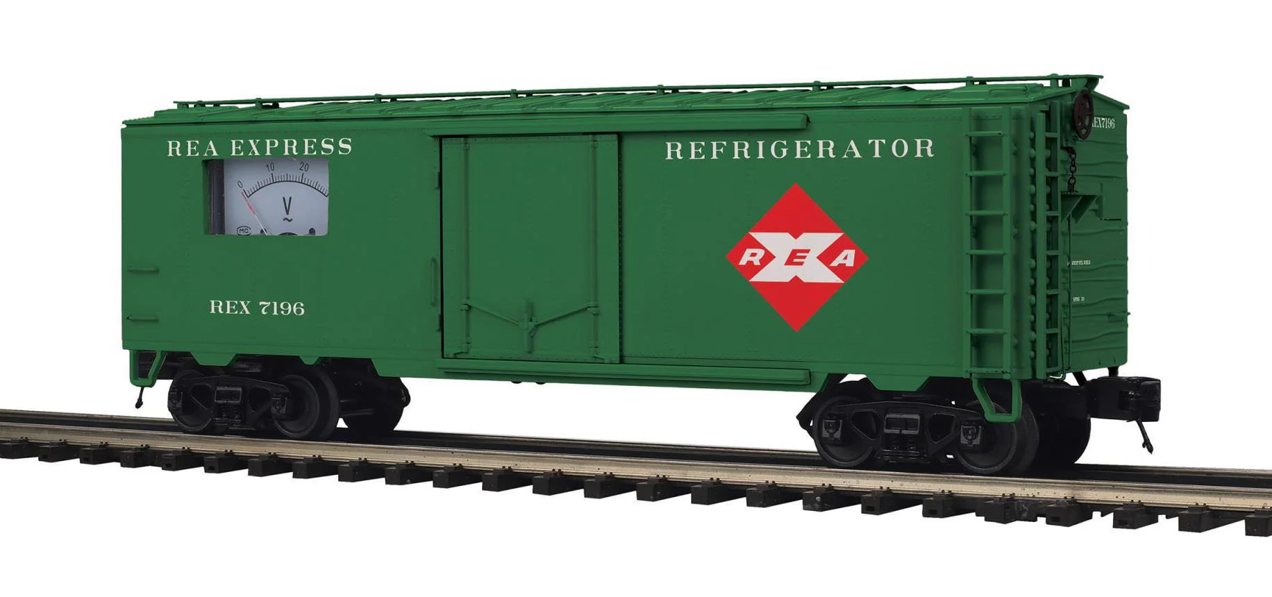 MTH Premier 20-94744 Railway Express Agency REA 40 Steel Sided Power Meter Car #7375 limited O SCALE NEW