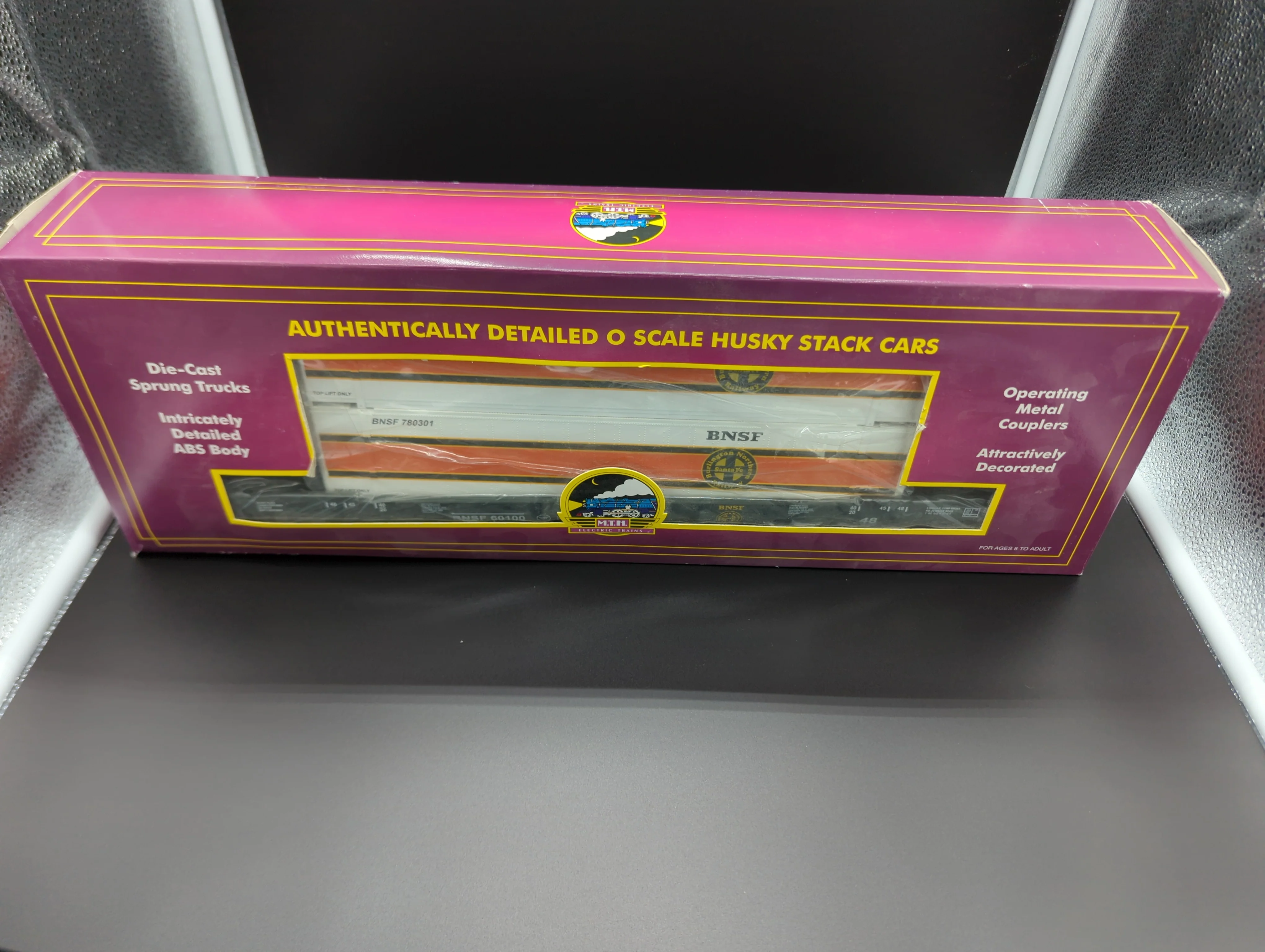 MTH Premier 20-95006 Maersk Husky Stack Car BNSF 780300 . O SCALE Like New - Image 5