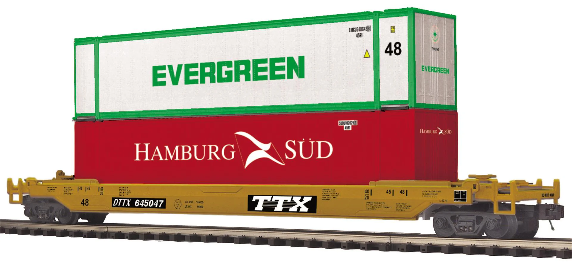 MTH Premier 20-95114 TTX Husky Stack Car DTTX O SCALE NEW