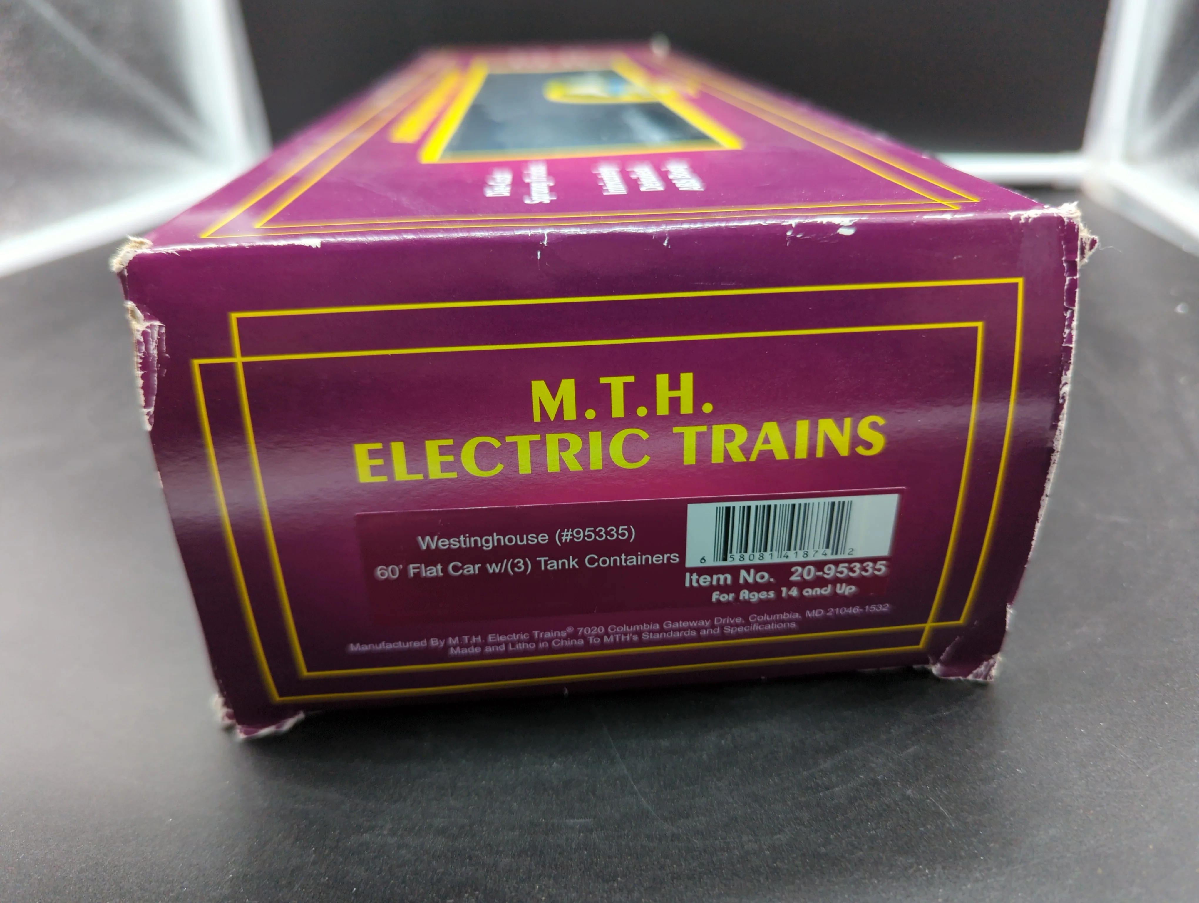 MTH Premier 20-95335 Westinghouse 60' Flat Car w/(3) Tank Containers #95335. O SCALE NEW - Image 3