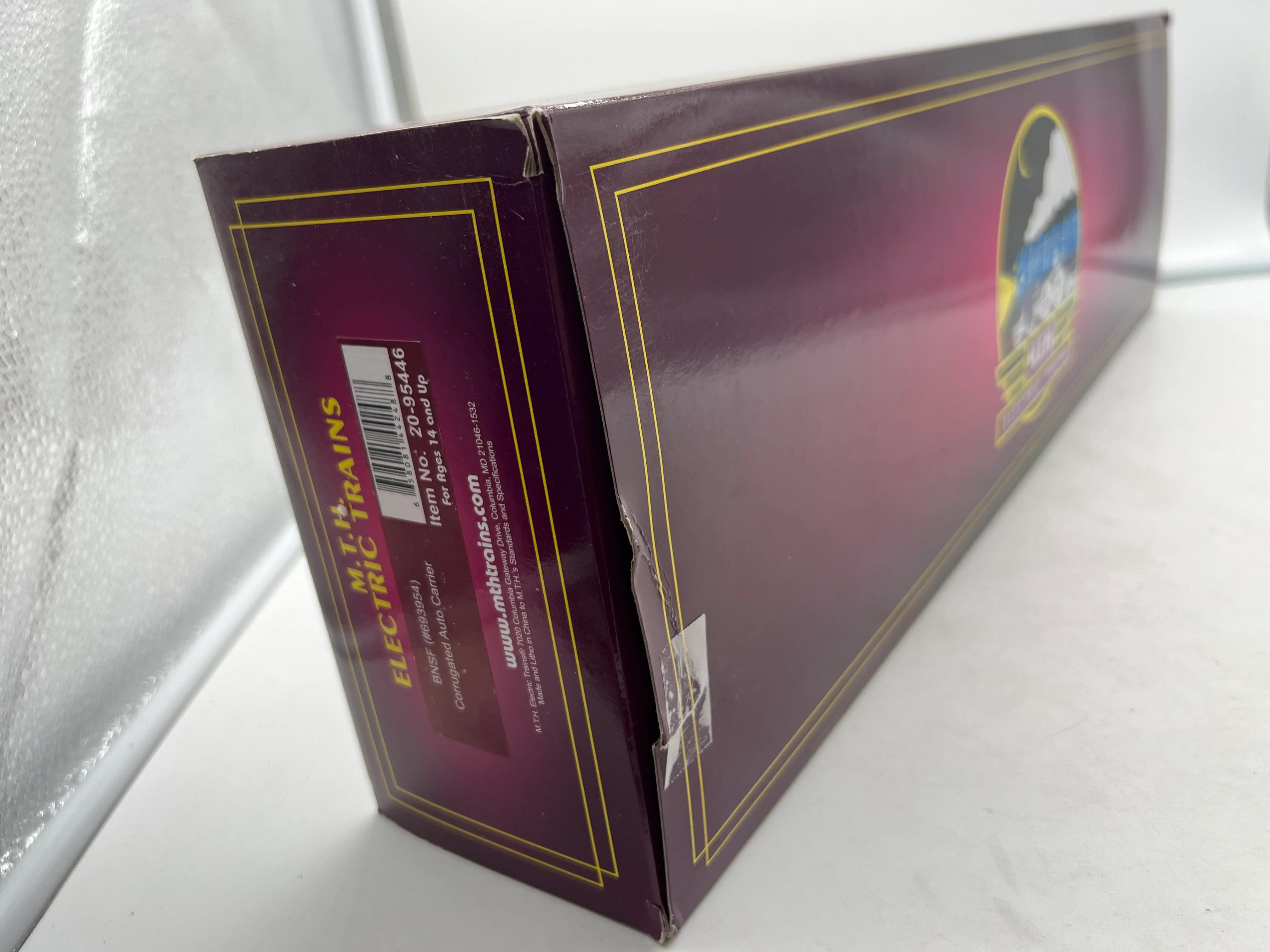 MTH Premier 20-95446 BNSF Corrugated Auto Carrier O Scale NEW Damaged Box - Image 4