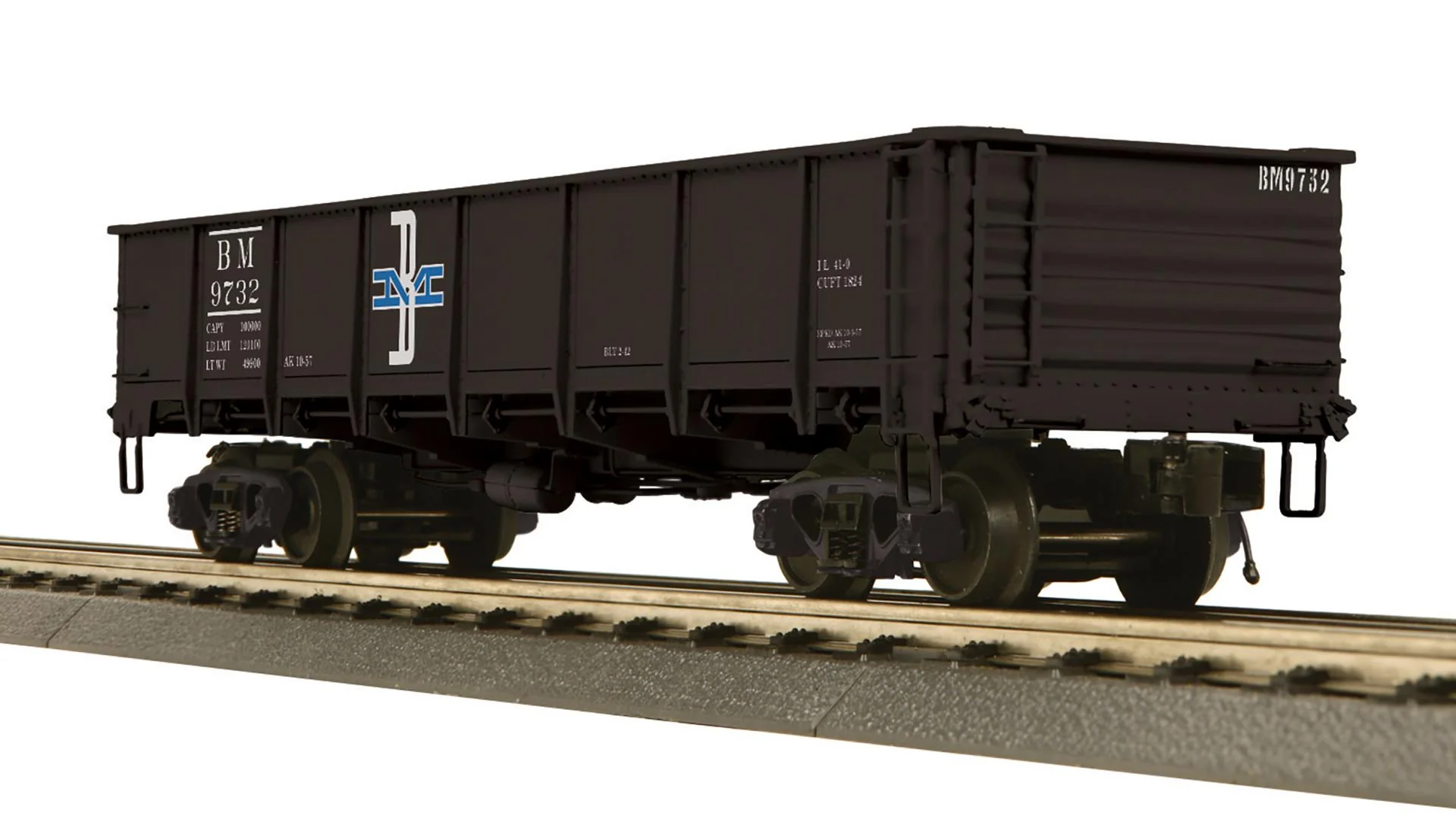 MTH Premier 20-95479 Boston & Maine B&M 55 Ton All Steel Drop Bottom Gondola Car # 9758 O SCALE. NEW